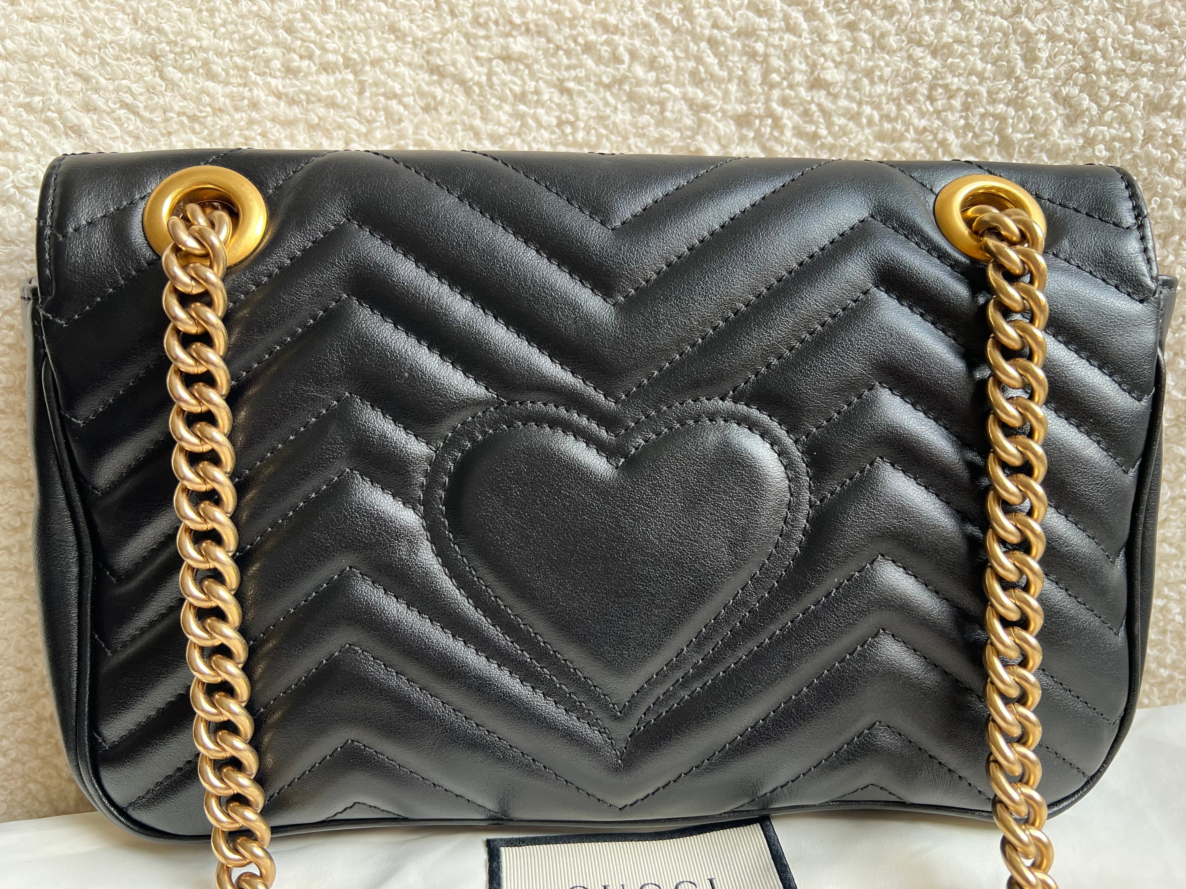 Gucci GG Black Marmont Small Shoulder Bag (RRP £2070)