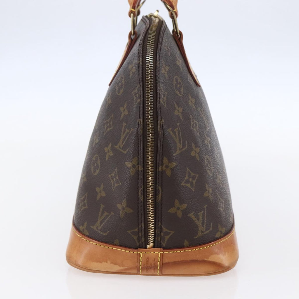 Louis Vuitton Alma Handbag Monogram Canvas Brown Canvas Handbag (Pre-Owned)