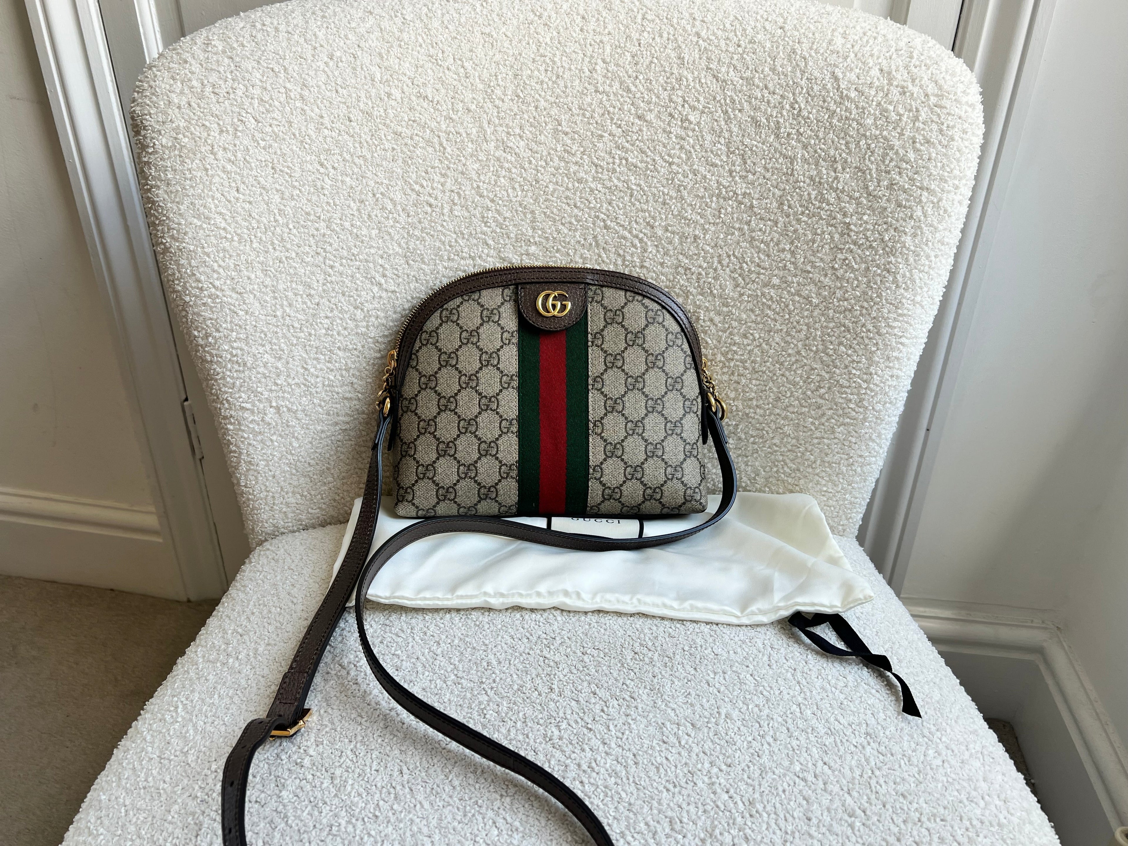 Gucci Ophidia GG Supreme Rounded Top Shoulder Bag (RRP £1,380)