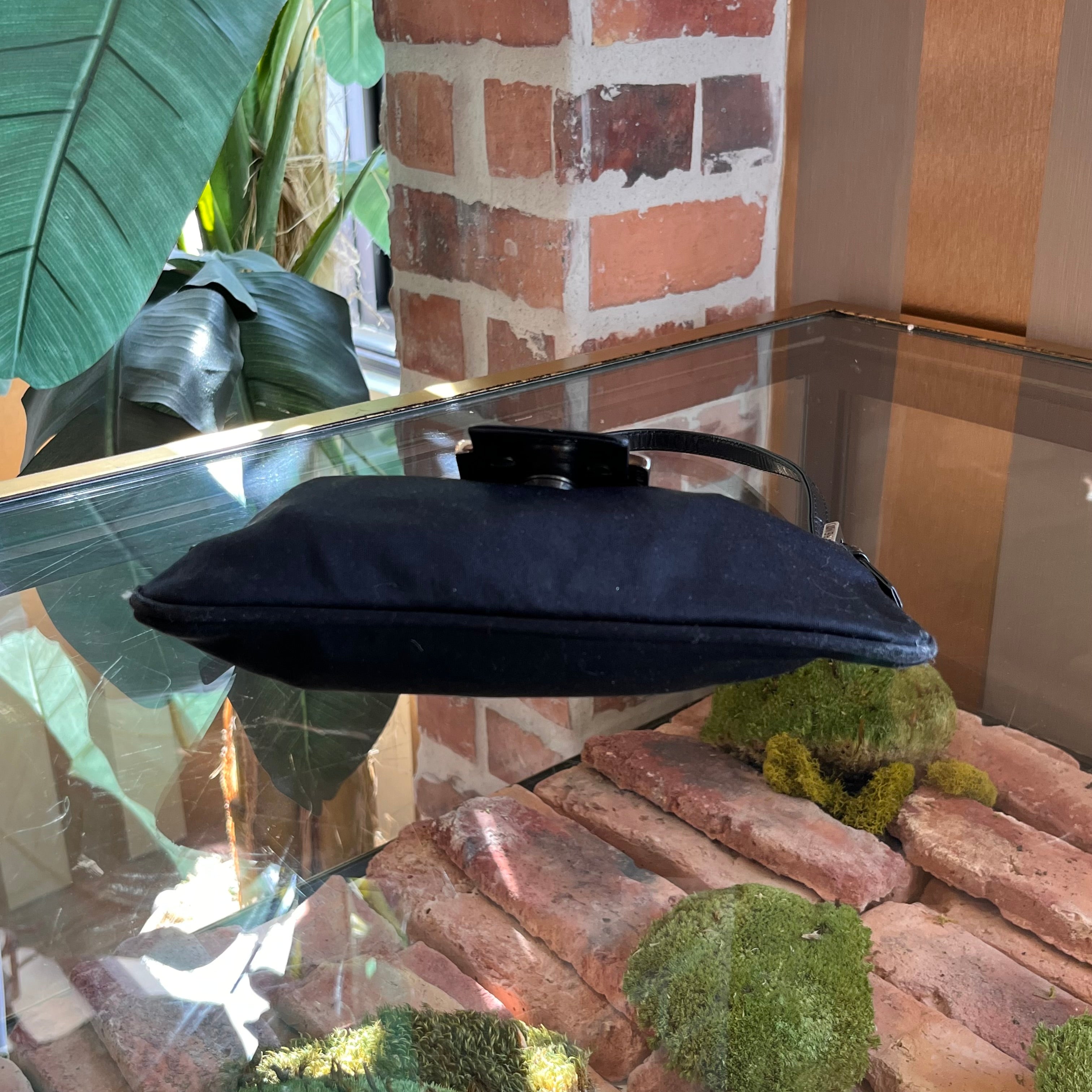 FENDI Black Nylon Vintage Shoulder Bag