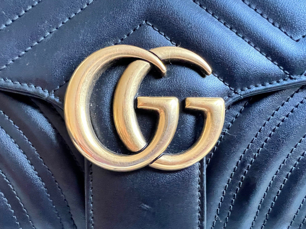 Gucci GG Black Marmont Small Shoulder Bag (RRP £2070)