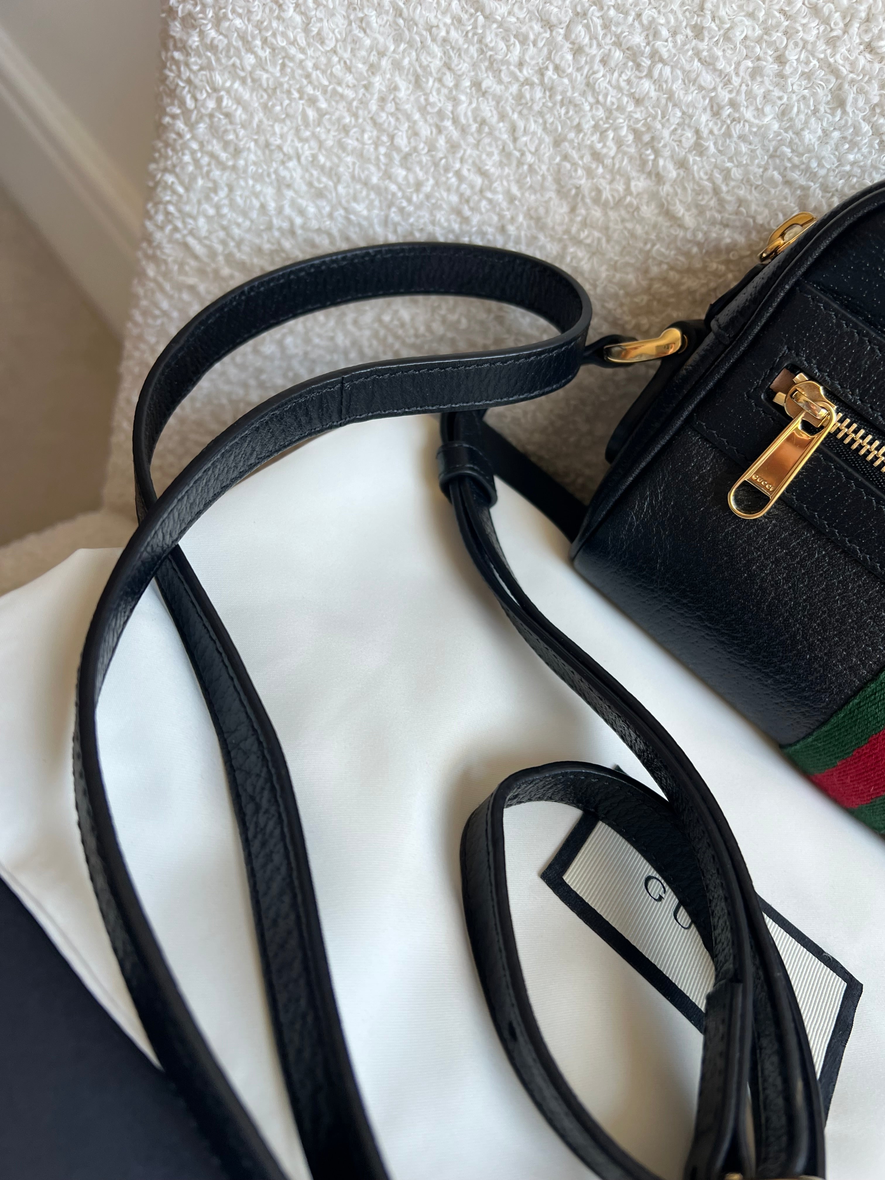 Gucci GG Black Ophidia Mini Shoulder Bag