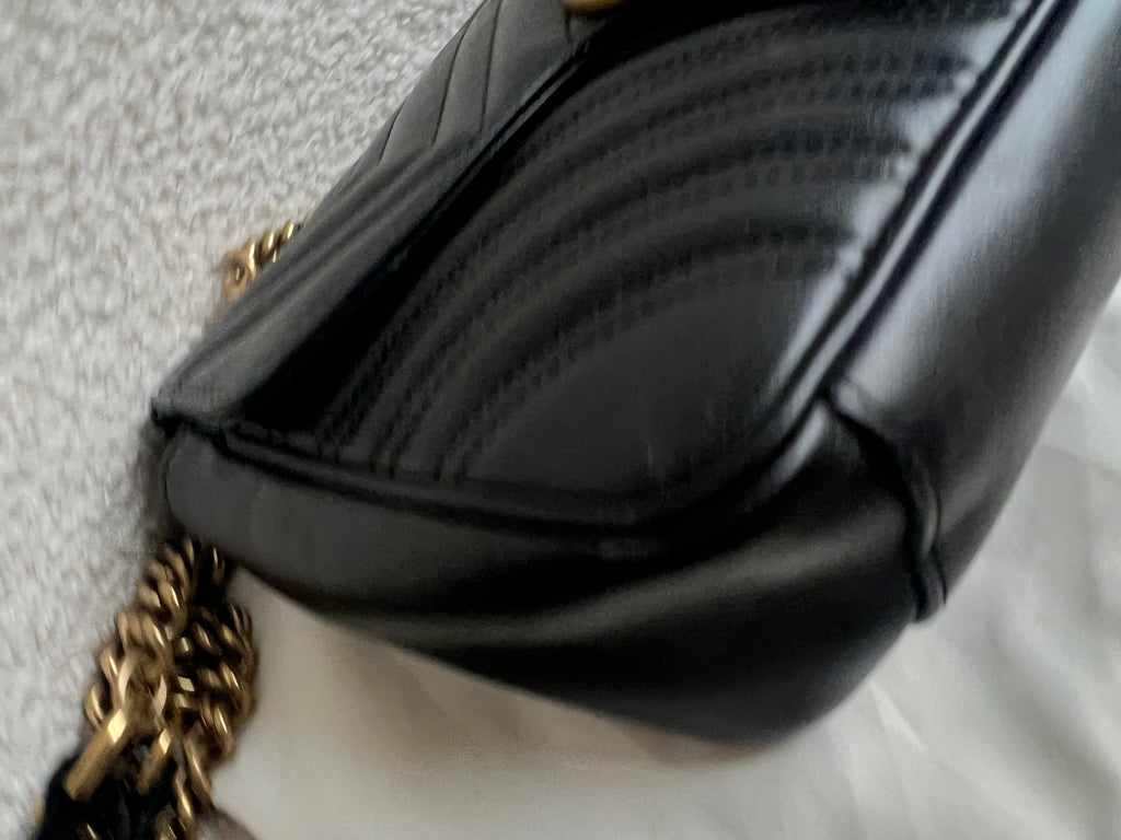 Gucci GG Black Marmont Small Shoulder Bag (RRP £2070)