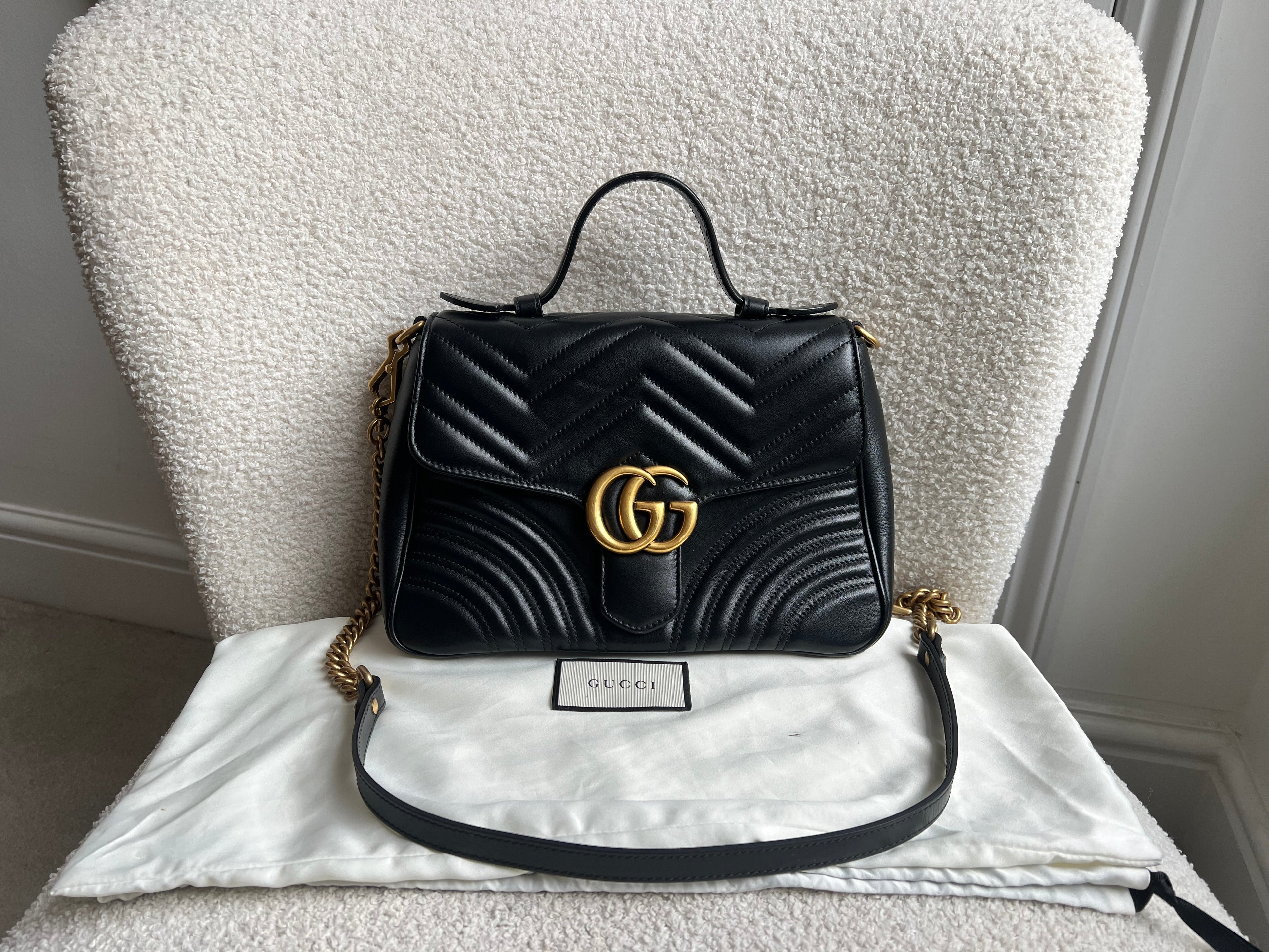 Gucci GG Black Small Top Handle Bag (RRP £2050)