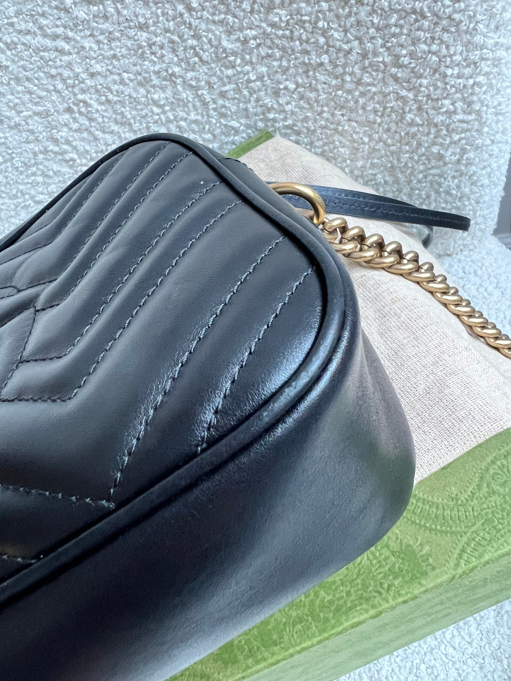 Gucci GG Black Marmont Small Shoulder Bag (RRP £1440)