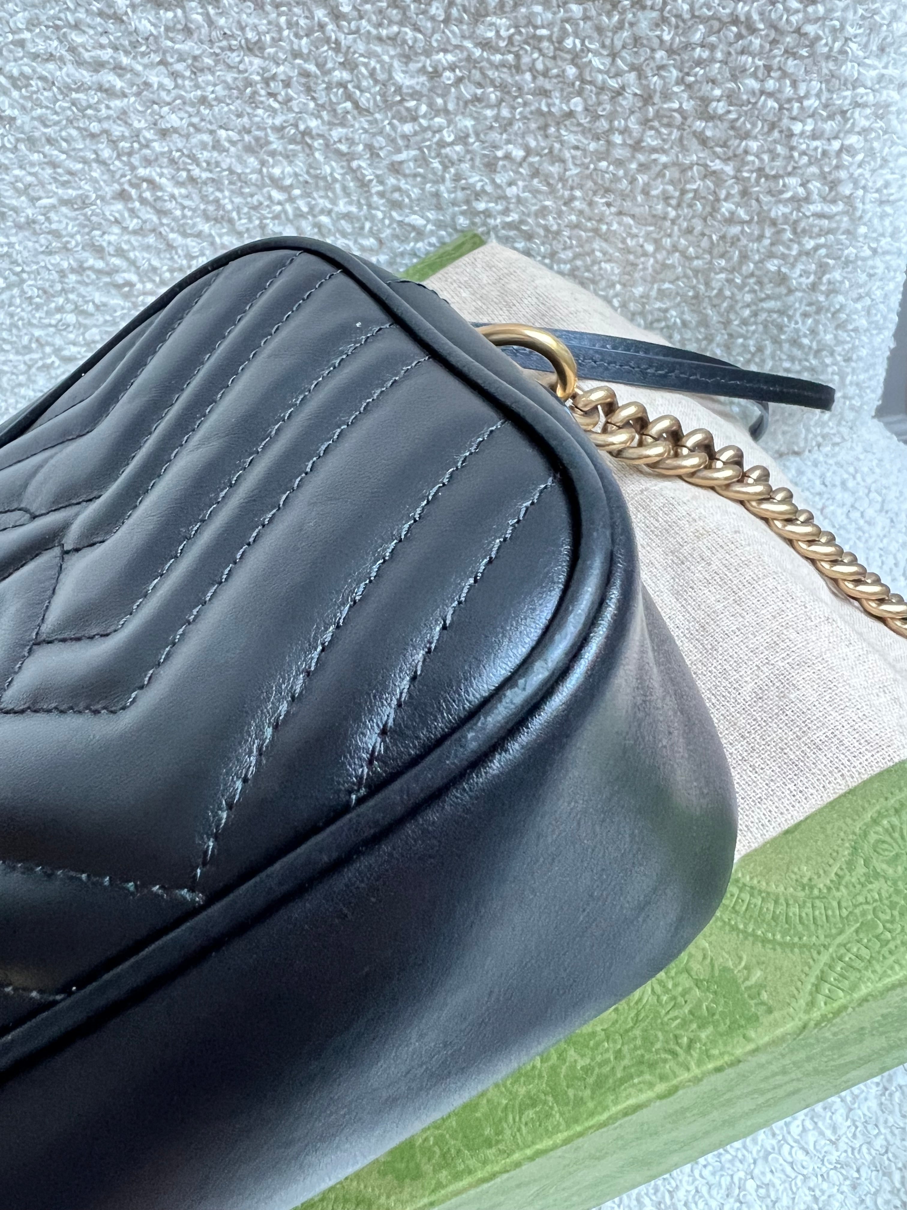 Gucci GG Black Marmont Small Shoulder Bag (RRP £1440)