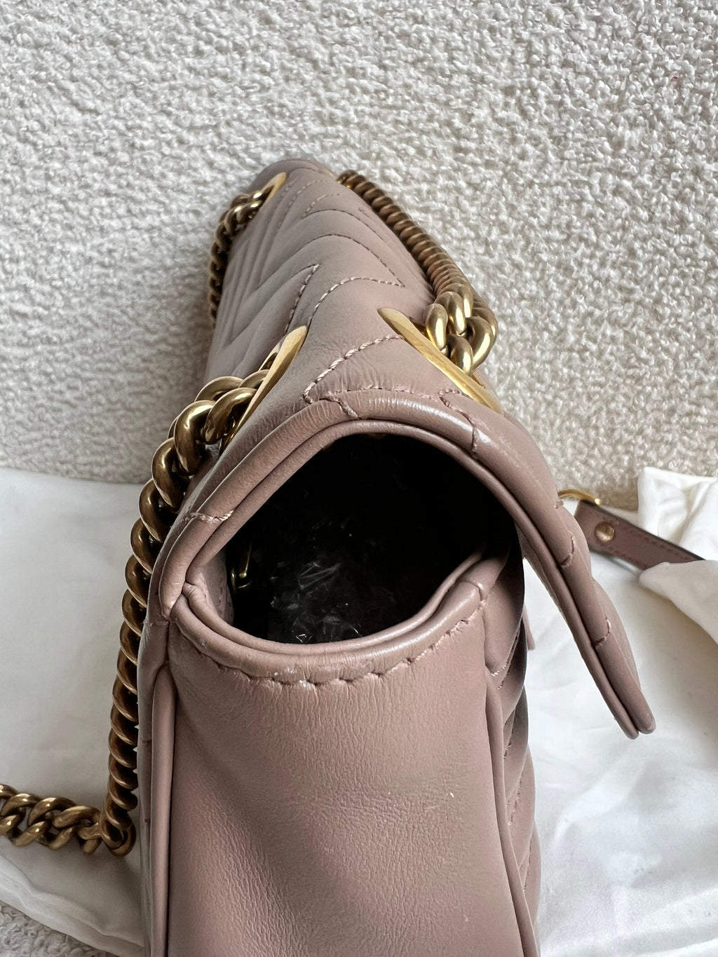 Gucci GG Dusty Pink Marmont Small Shoulder Bag (RRP £2070)