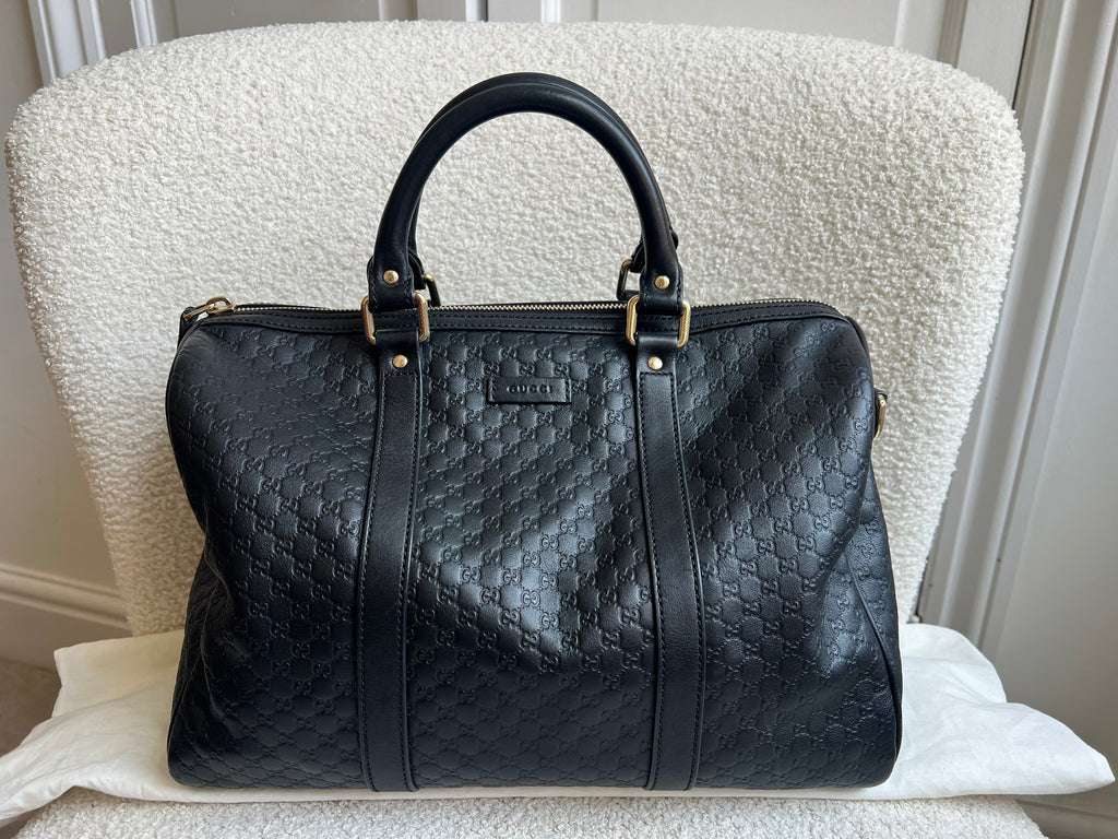 Gucci Black Guccissima Large Boston Joy (RRP £1250)