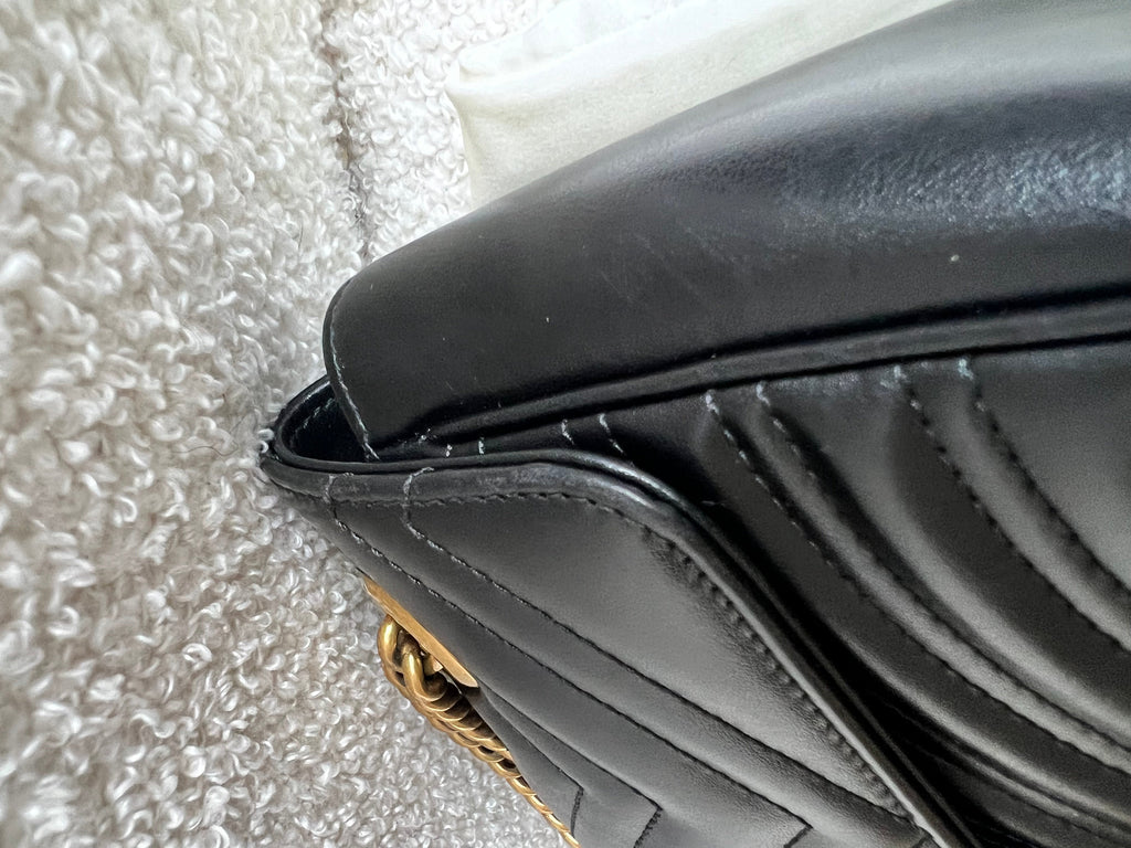Gucci GG Black Marmont Small Shoulder Bag (RRP £2070)