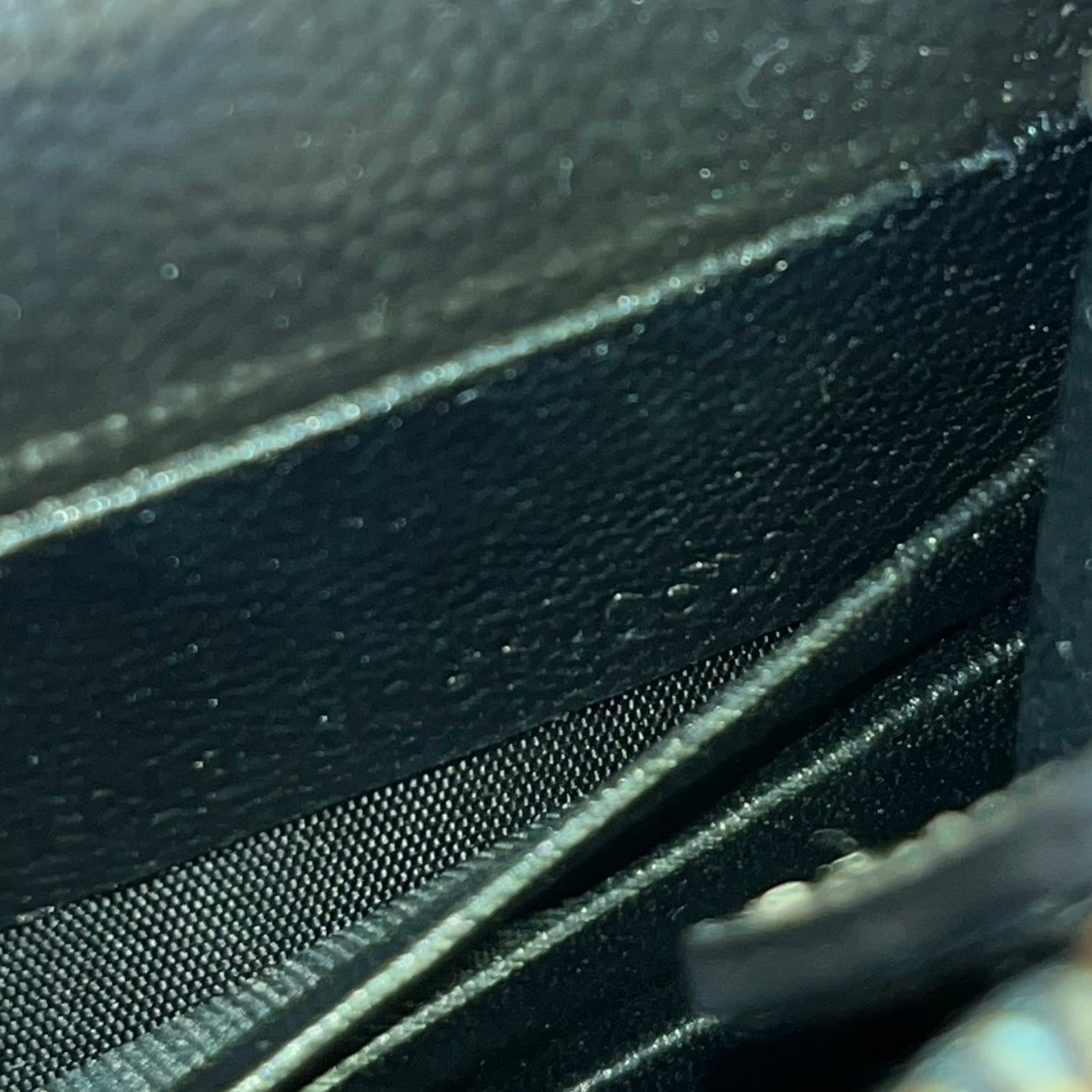 SAINT LAURENT Cassandre Wallet on Chain Pewter Matelassé Monogram Leather Bag