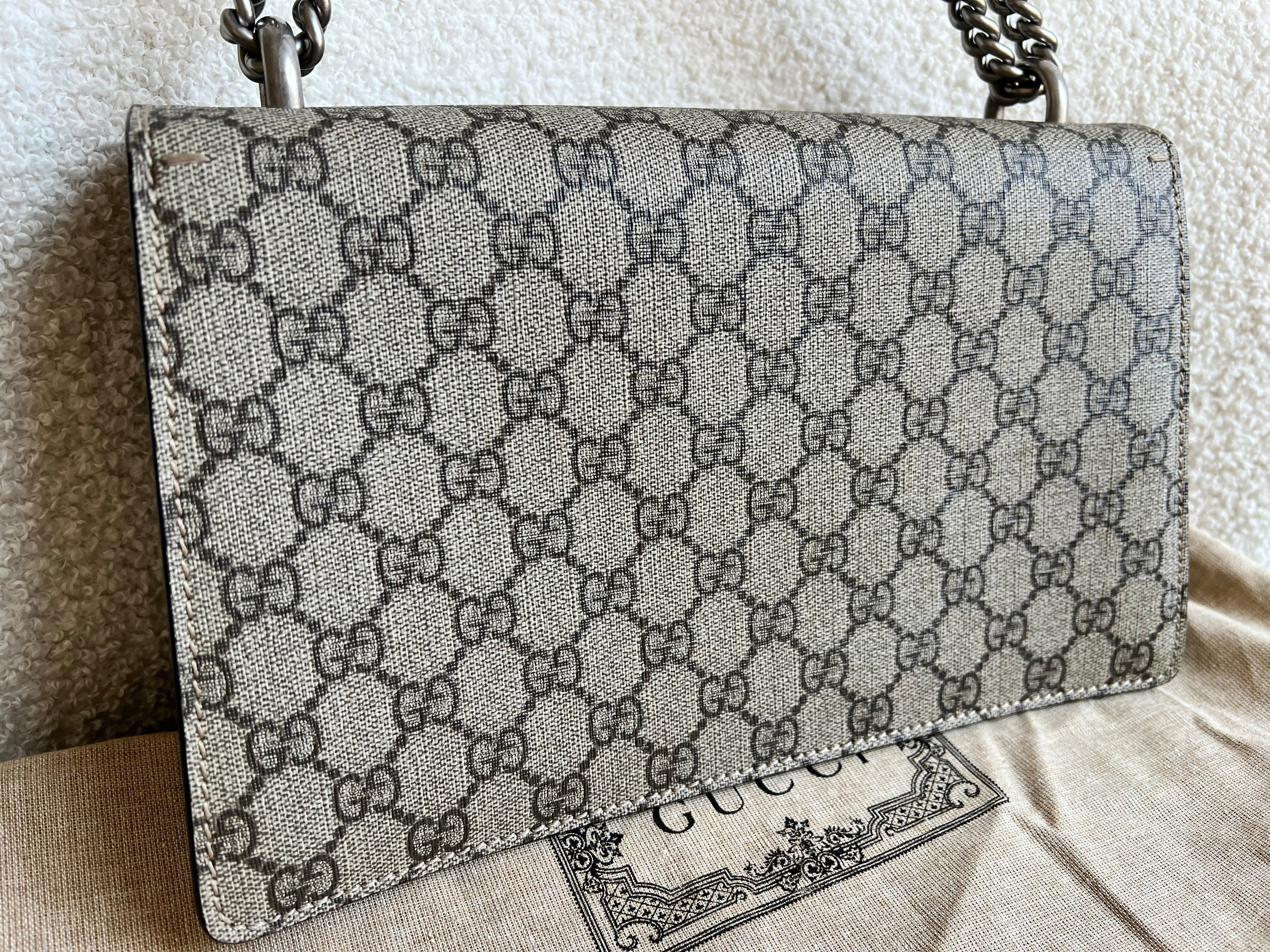 Gucci Dionysus GG Supreme Small Shoulder Bag (RRP £2,280)