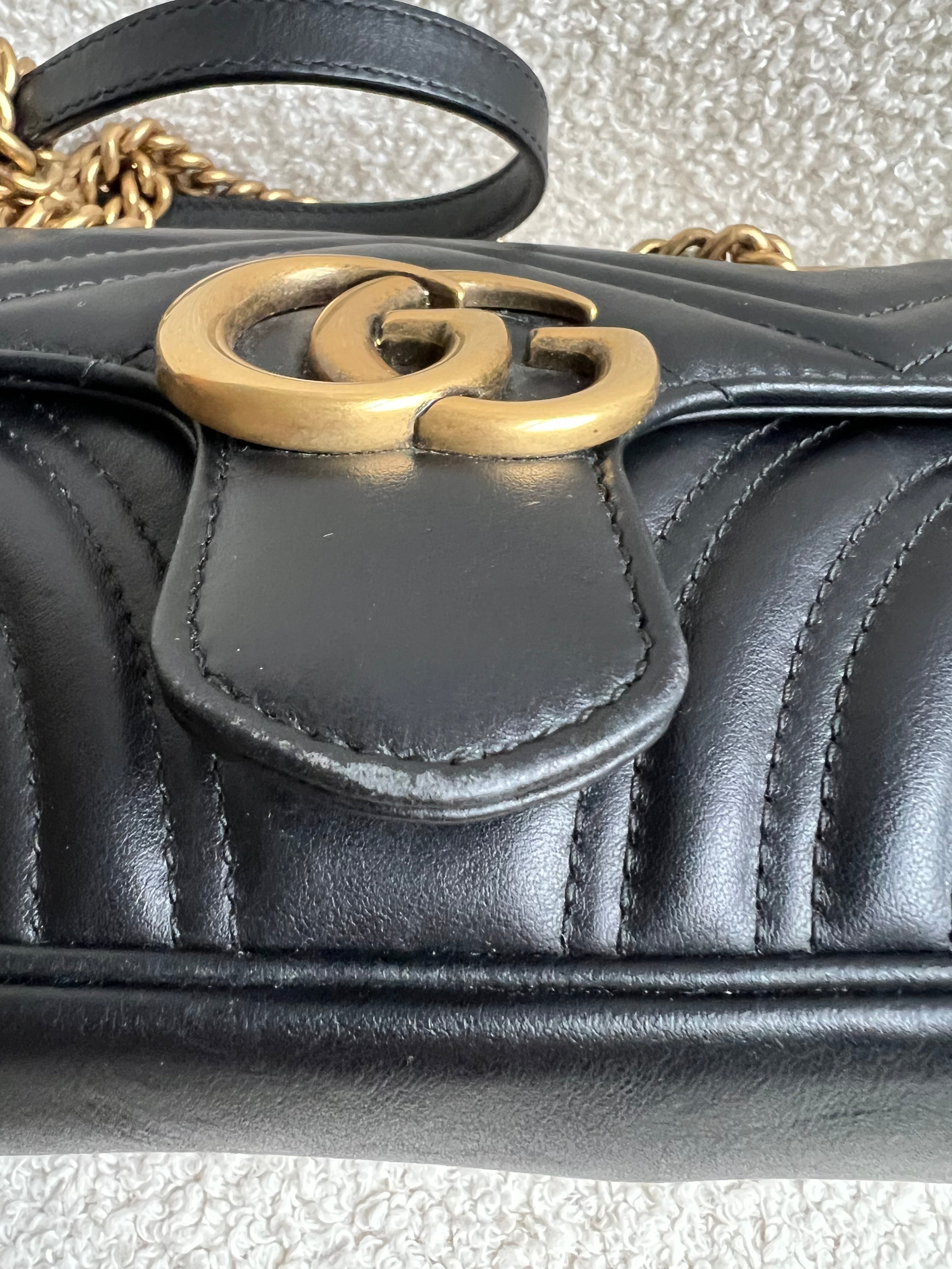 Gucci GG Black Marmont Mini Shoulder Bag (RRP £1,890)