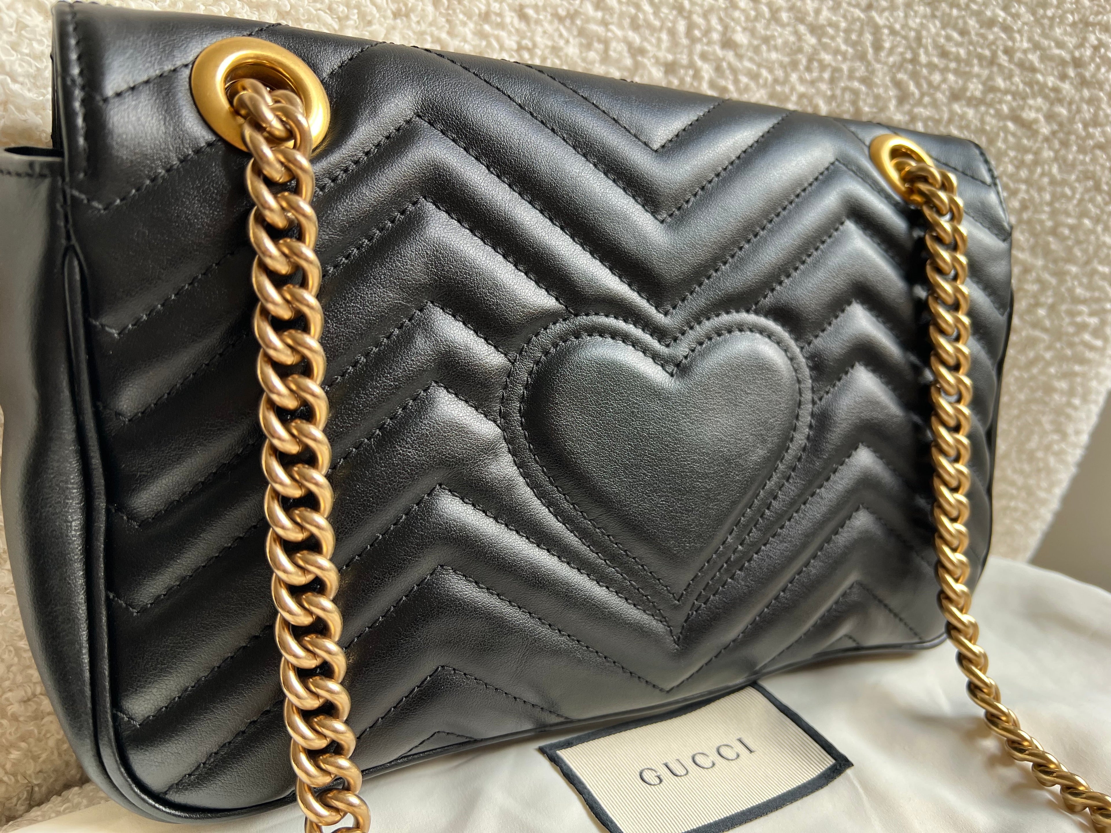 Gucci GG Black Marmont Small Shoulder Bag (RRP £2070)