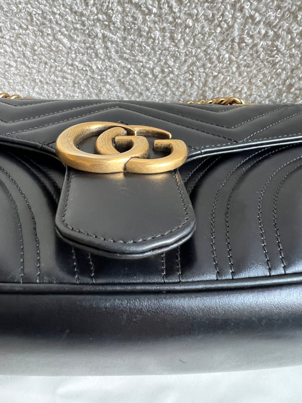 Gucci GG Black Marmont Small Shoulder Bag (RRP £2070)