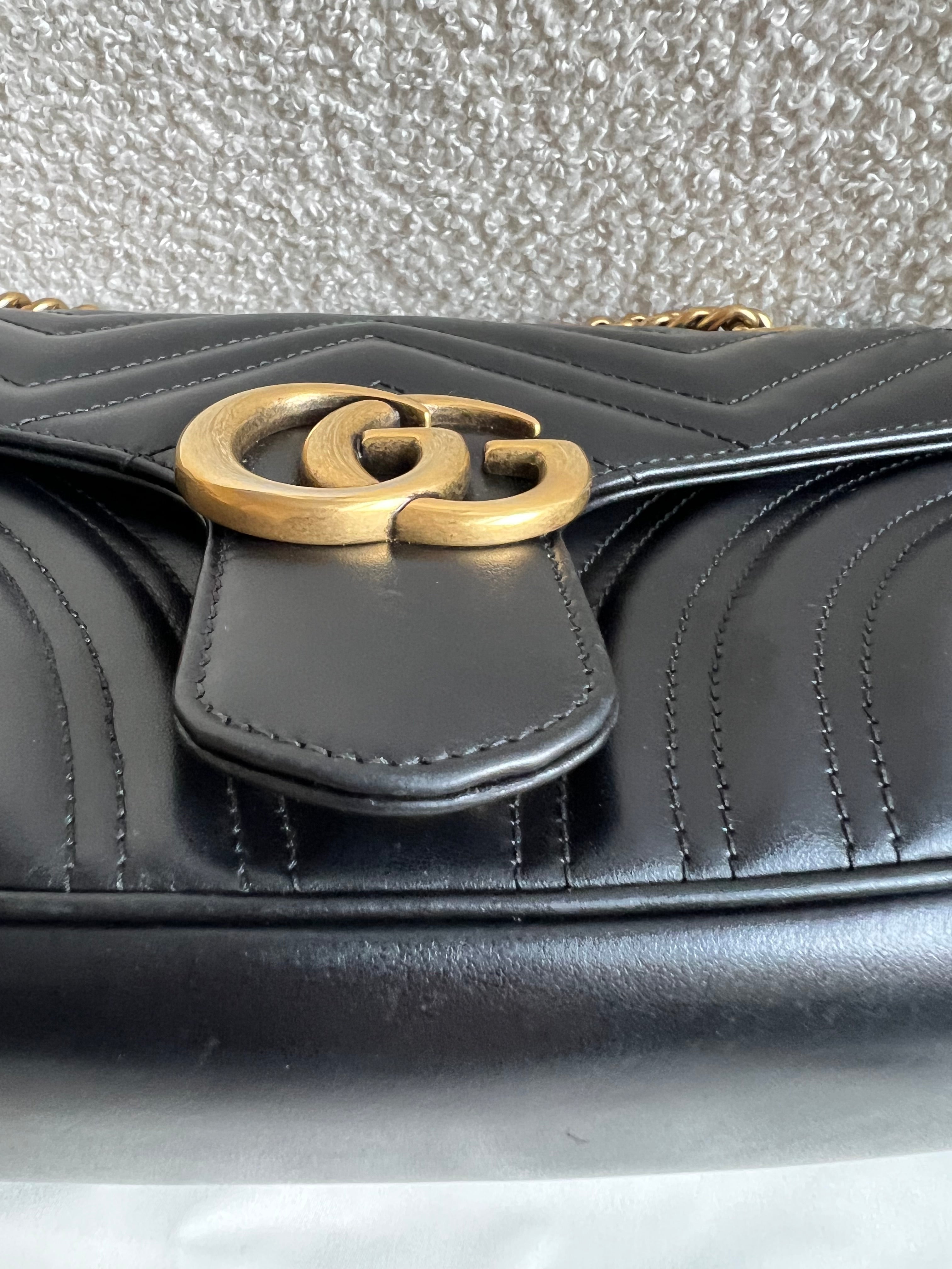 Gucci GG Black Marmont Small Shoulder Bag (RRP £2070)