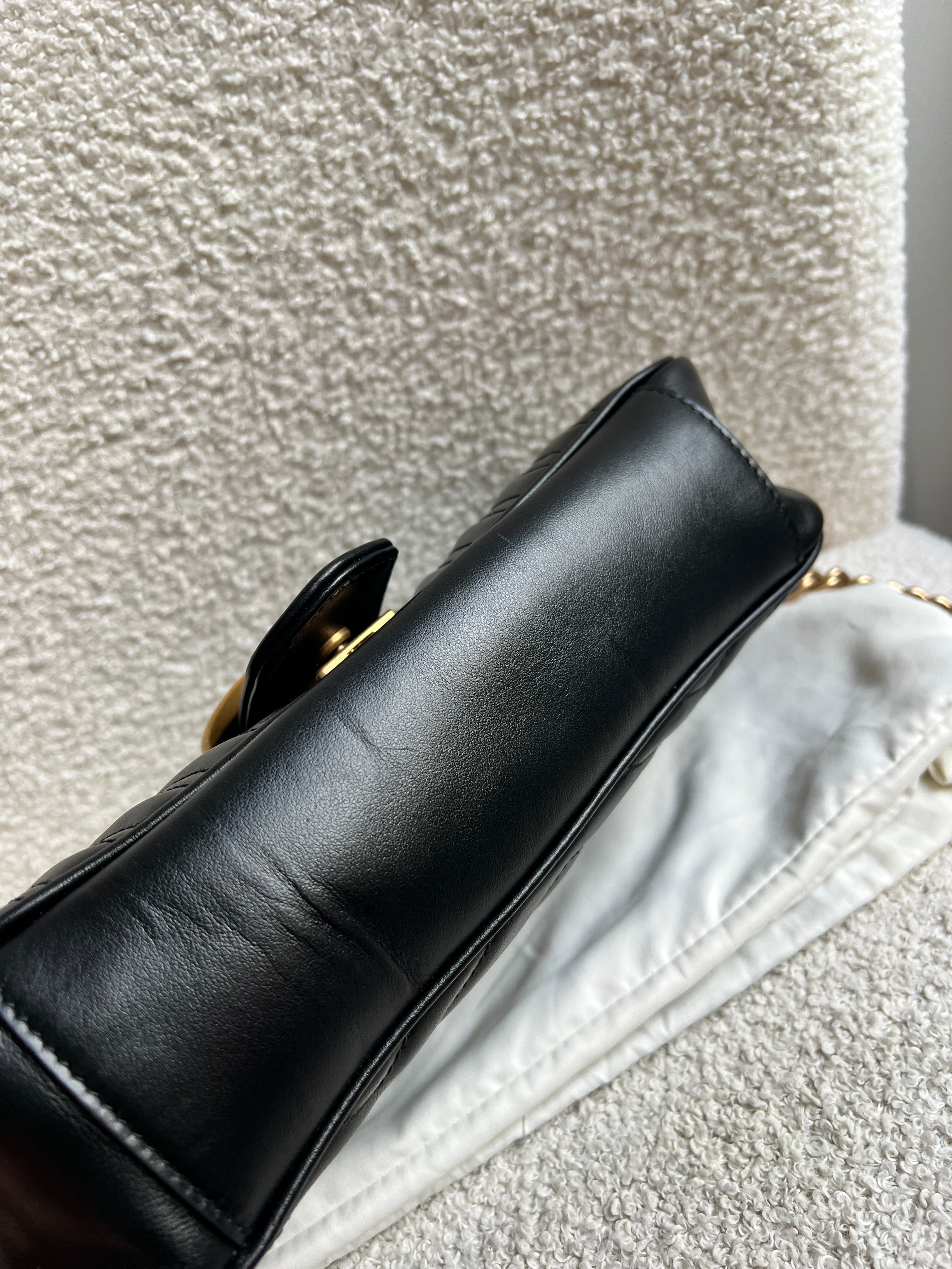 Gucci GG Black Marmont Small Shoulder Bag (RRP £2070)