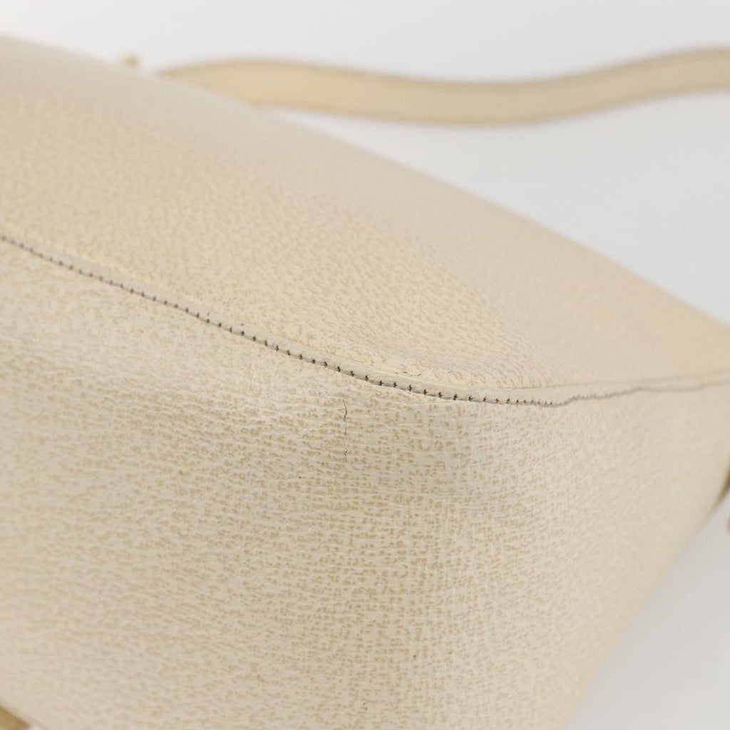 Fendi Mamma Baguette Shoulder Bag Canvas Beige Leather Shoulder Bag Bag (Pre-Owned)