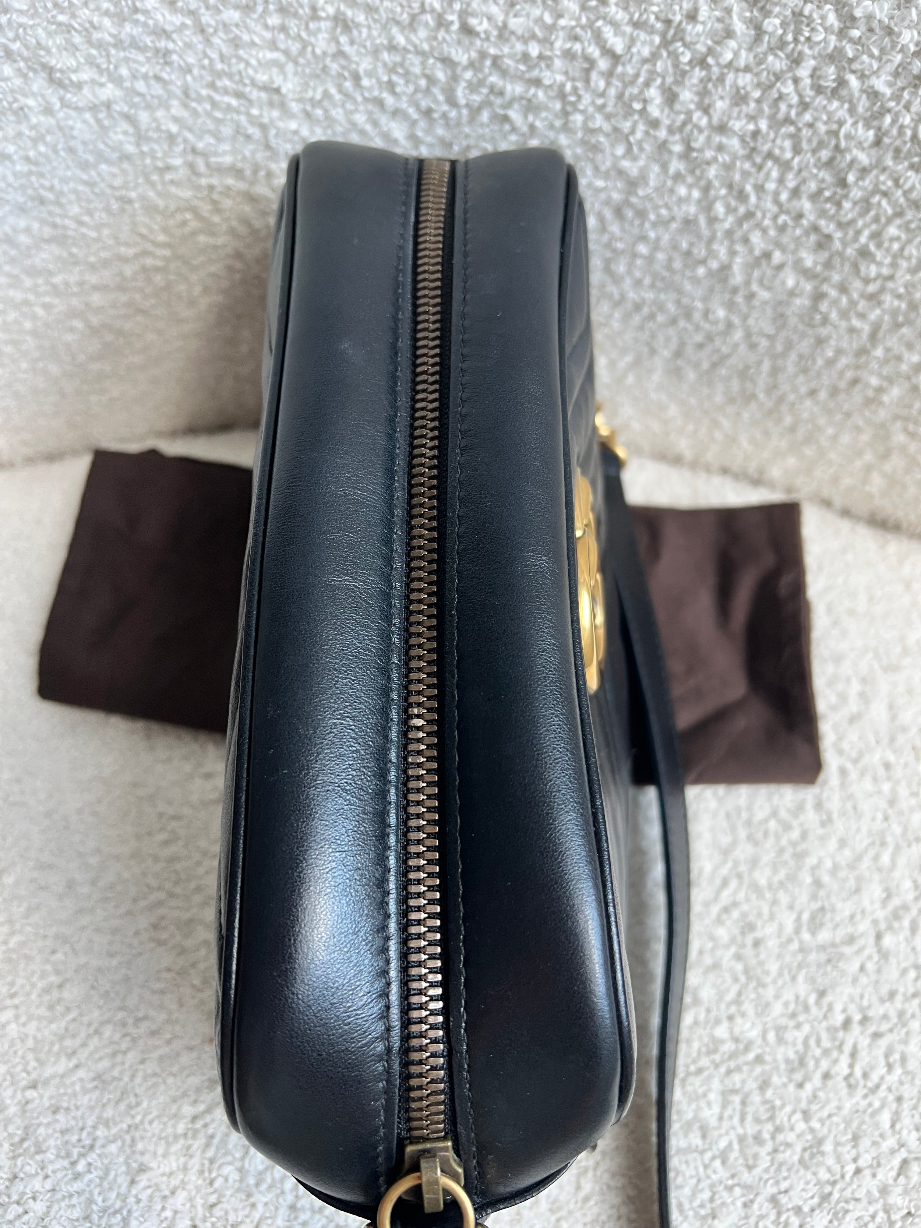 Gucci GG Black Marmont Small Shoulder Bag (RRP £1440)