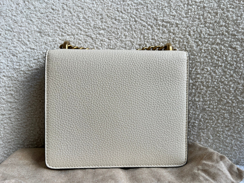 Gucci Cream GG Marmont Chain Mini Bag