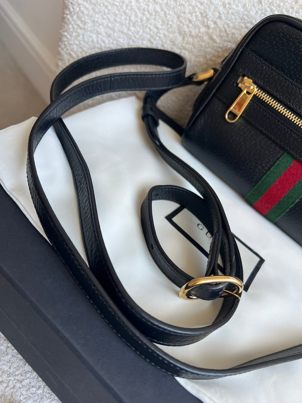Gucci GG Black Ophidia Mini Shoulder Bag