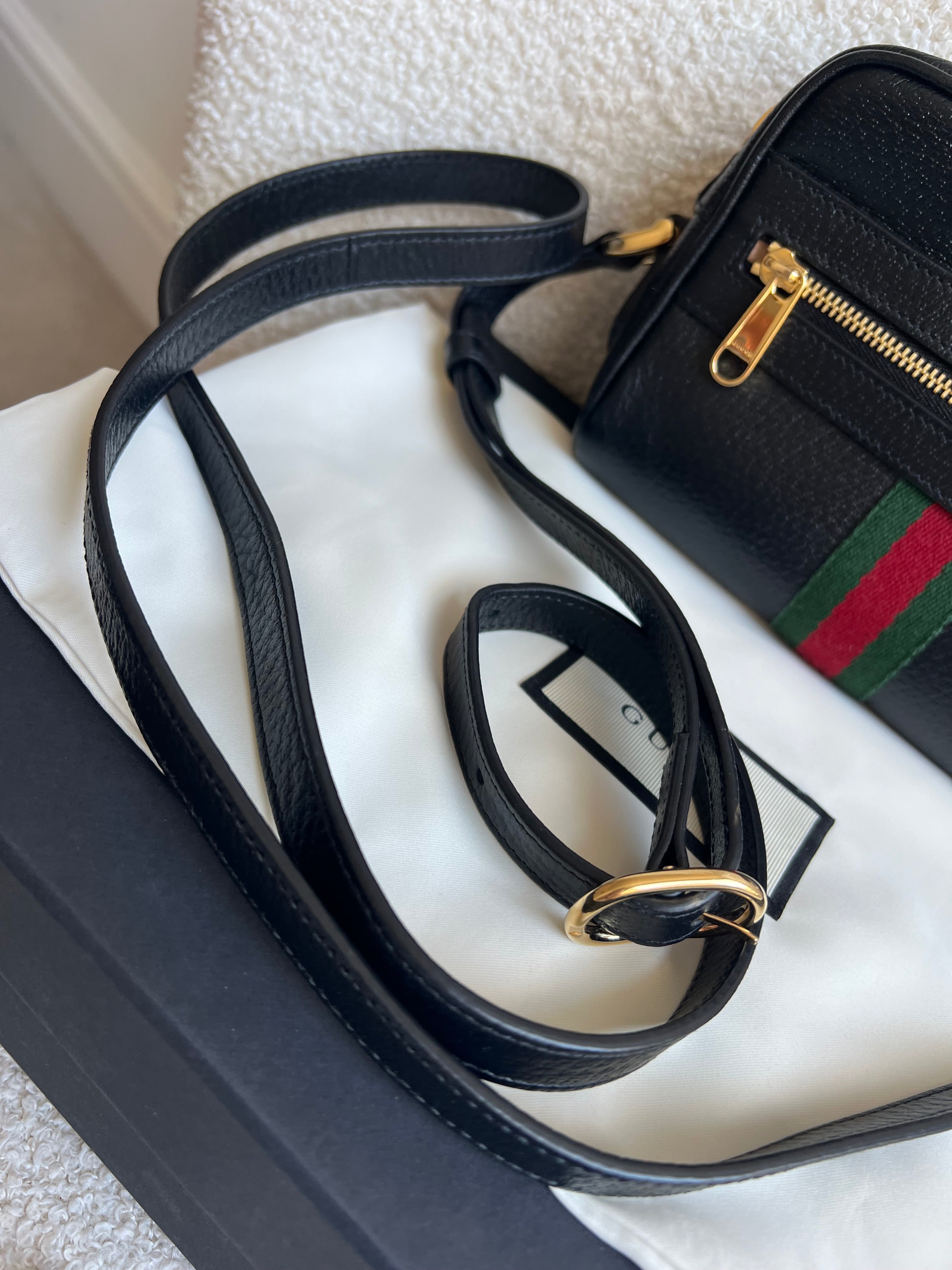 Gucci GG Black Ophidia Mini Shoulder Bag