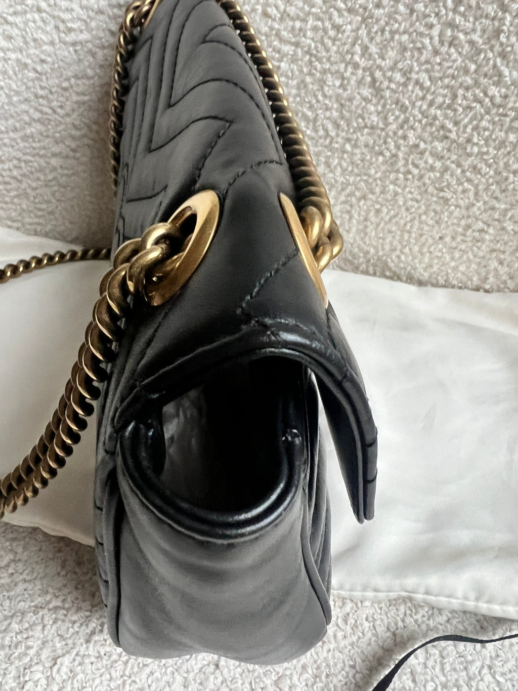 Gucci GG Black Marmont Small Shoulder Bag (RRP £2070)
