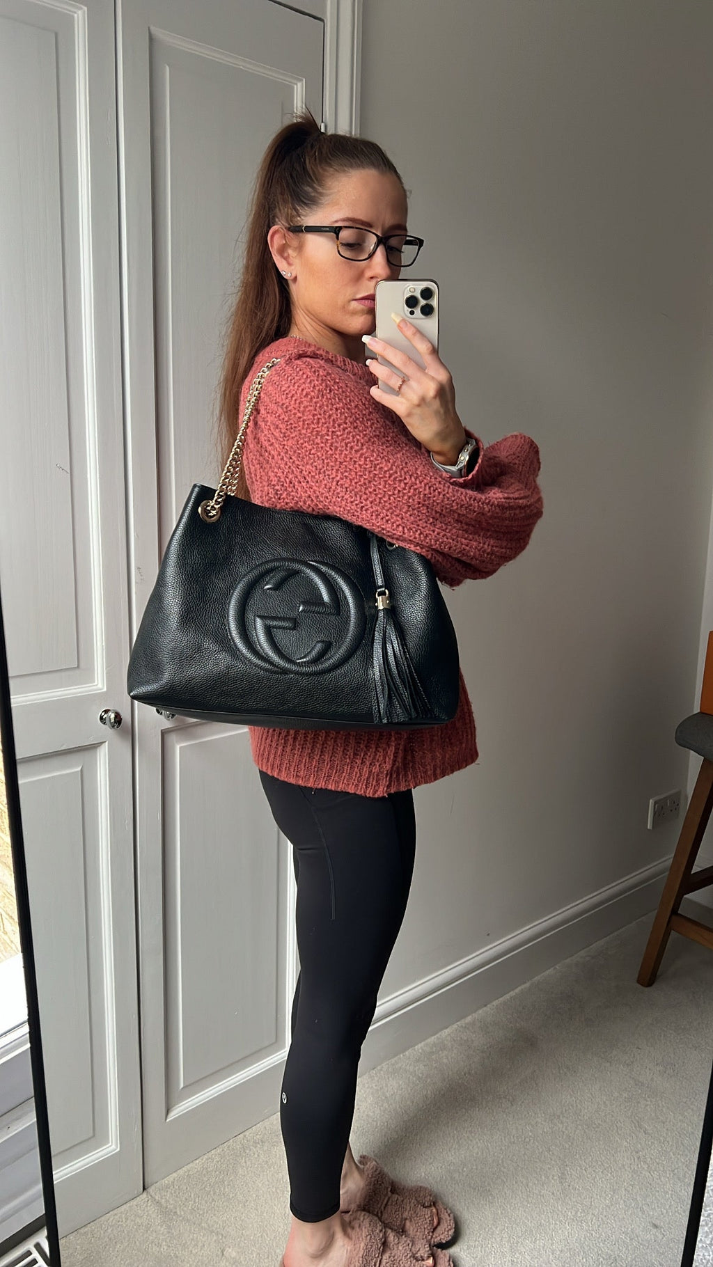 Gucci Rose Beige Soho Chain Tote (RRP £1350)