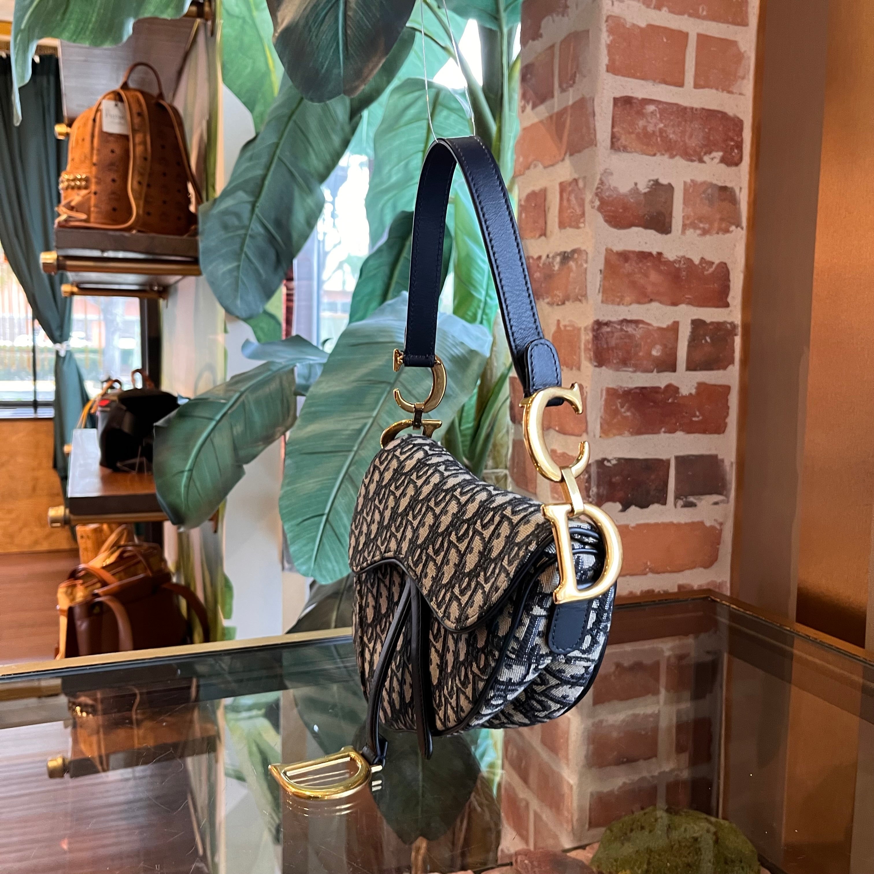 CHRISTIAN DIOR Saddle Dior Oblique Jacquard Shoulder Bag