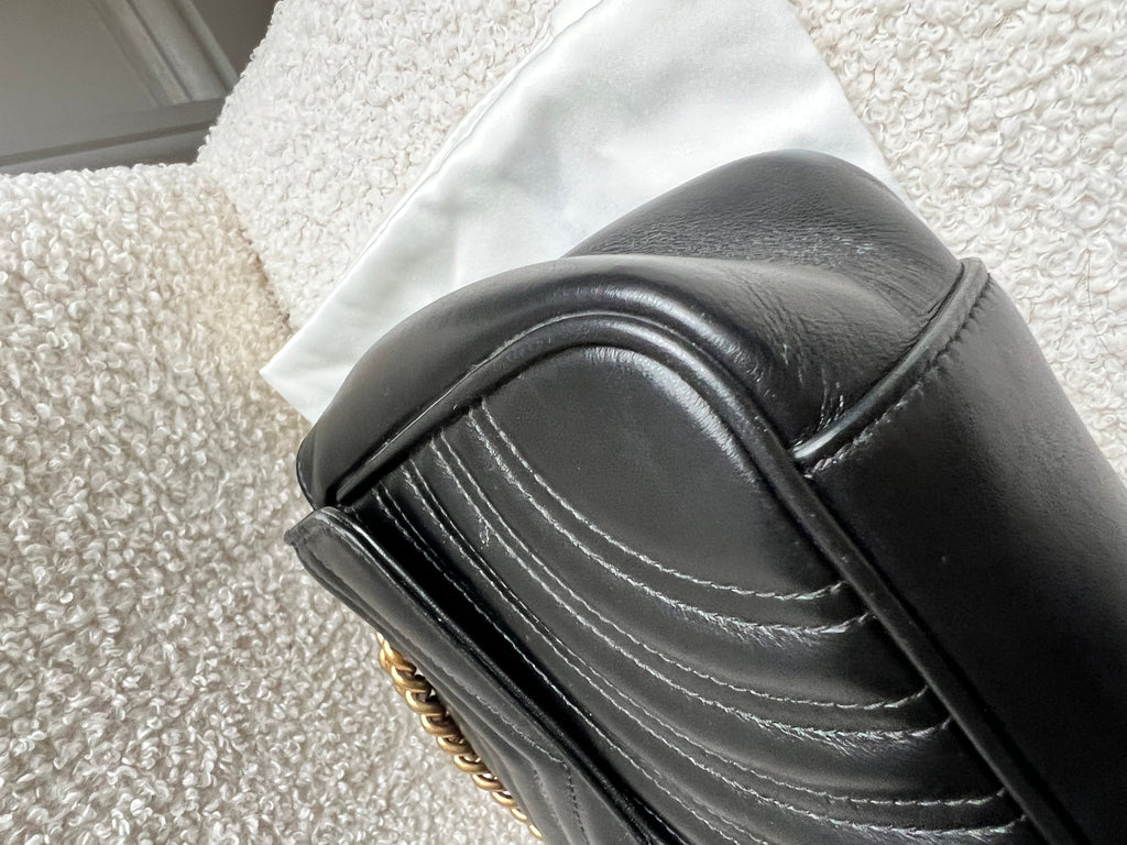 Gucci GG Black Marmont Small Shoulder Bag (RRP £2070)