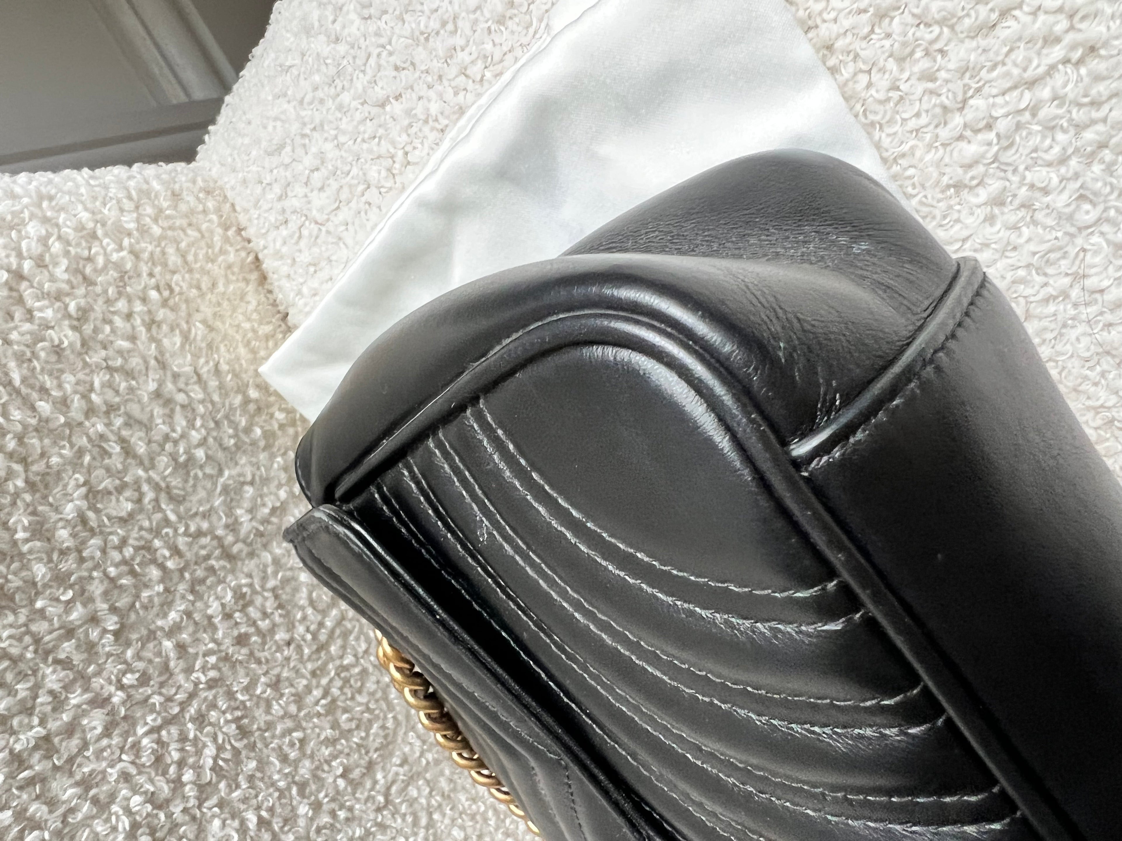 Gucci GG Black Marmont Small Shoulder Bag (RRP £2070)