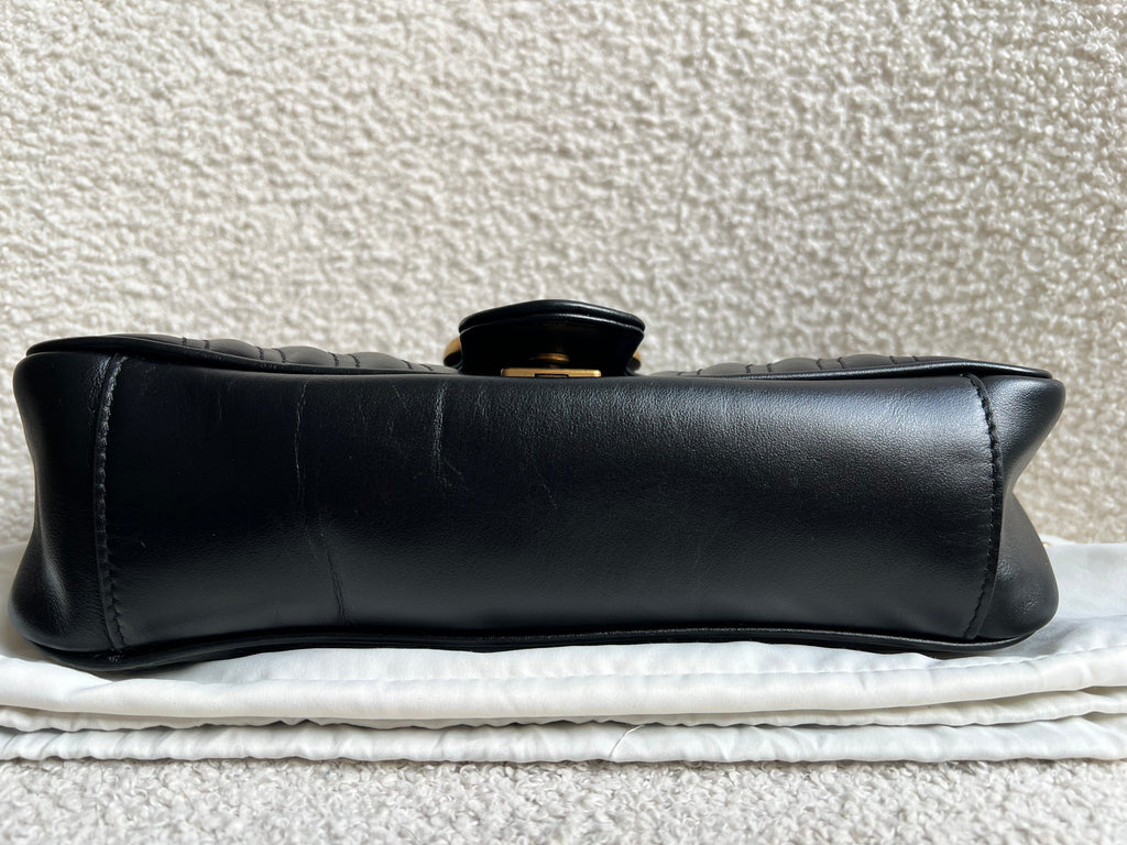 Gucci GG Black Marmont Small Shoulder Bag (RRP £2070)