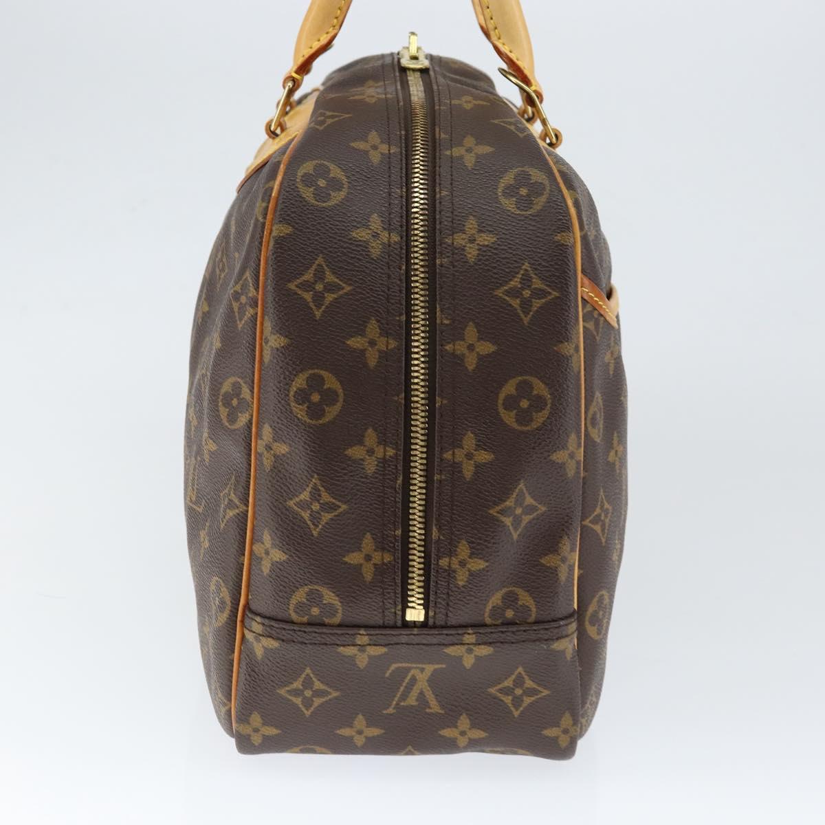 Louis Vuitton Deauville Handbag Monogram Canvas Brown Canvas Handbag (Pre-Owned)