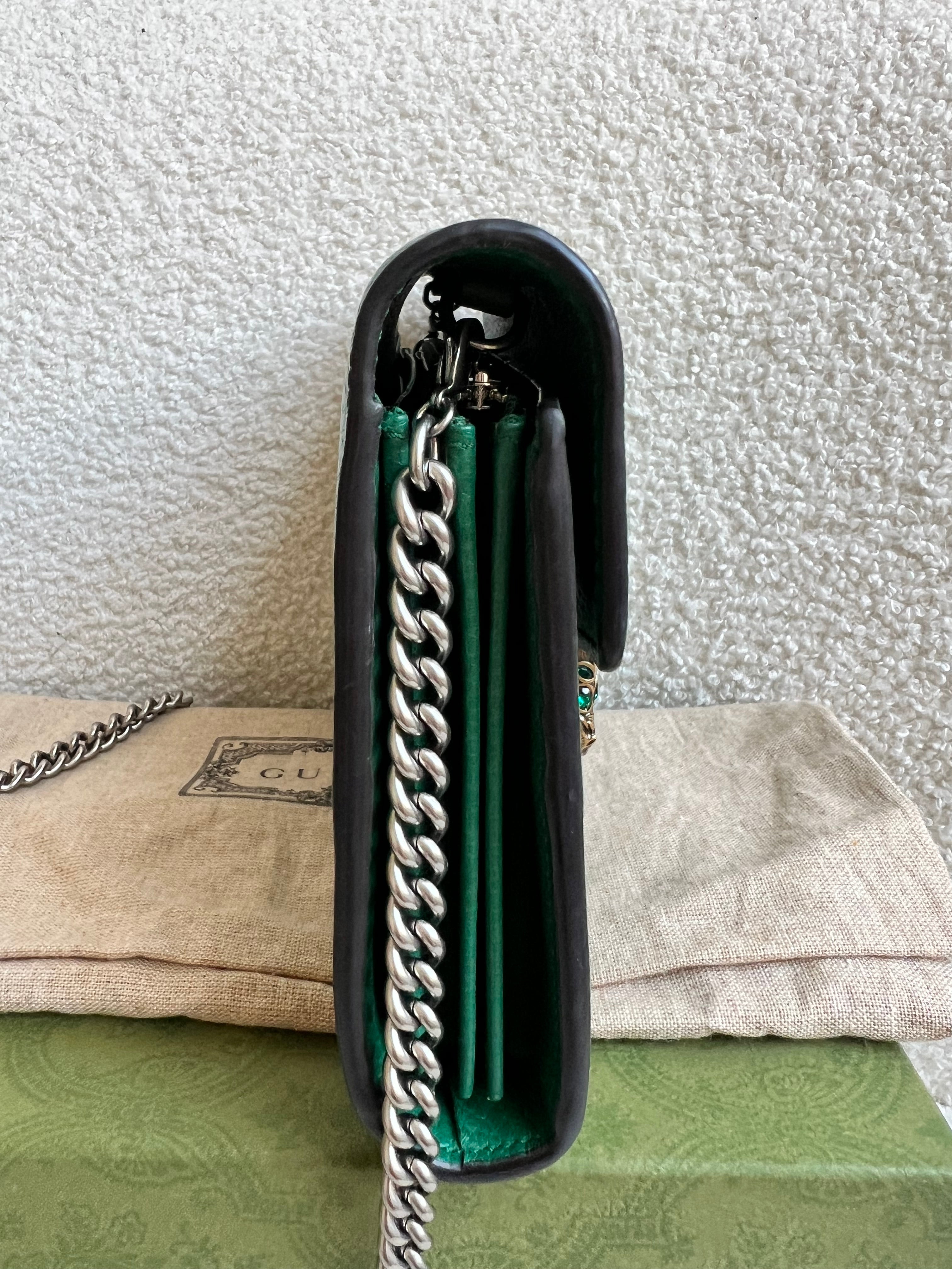 Gucci Dionysus Green Chain Wallet (RRP £1340)