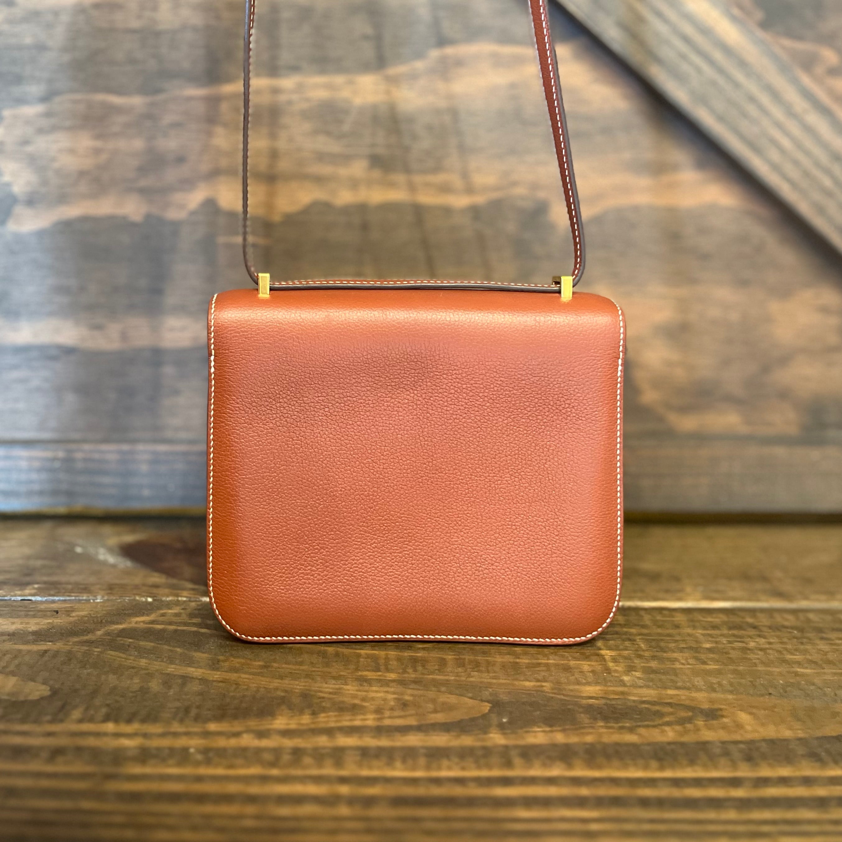 HERMES Constance 18 Evercolor Shoulder Bag
