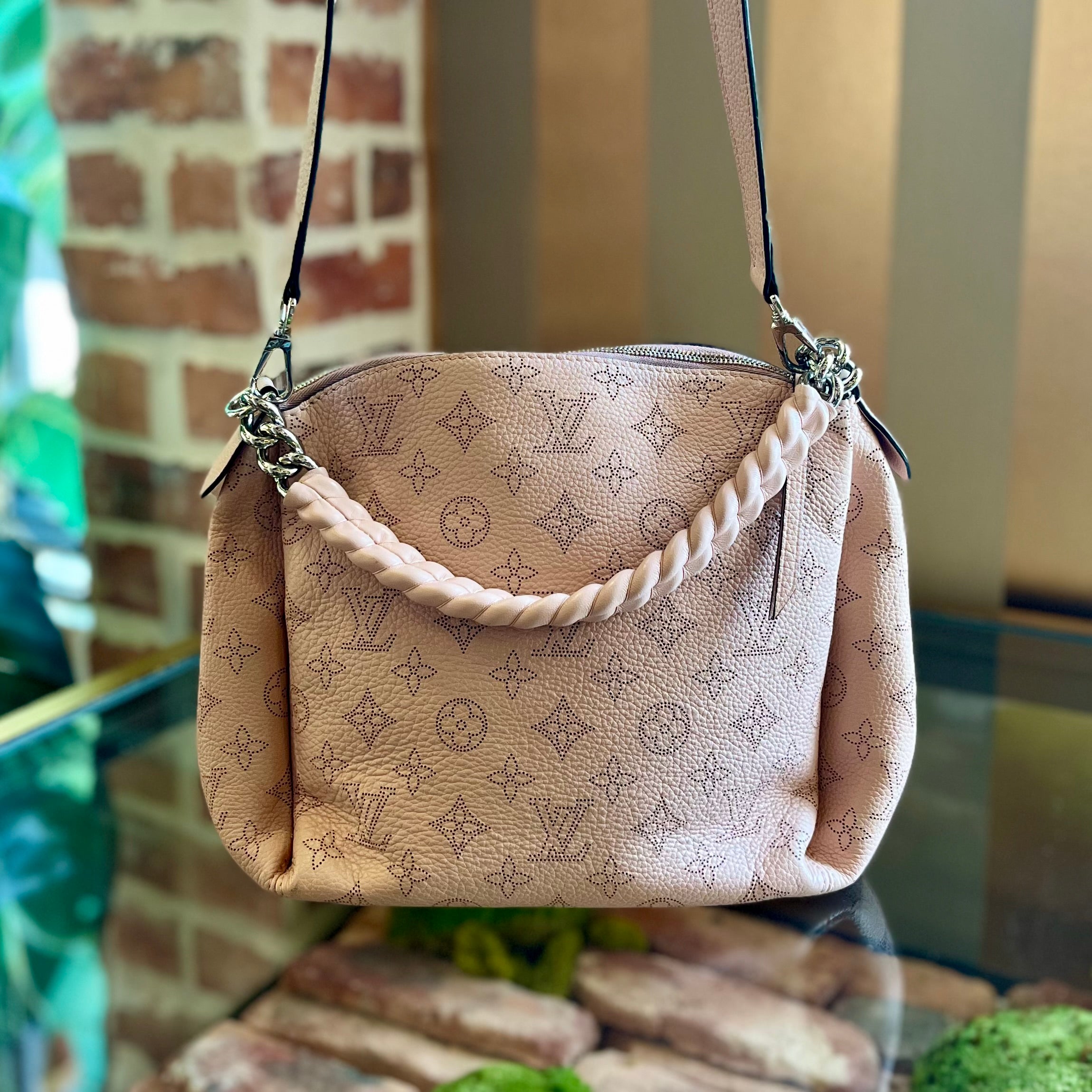 LOUIS VUITTON Pink Mahina Babylon Crossbody