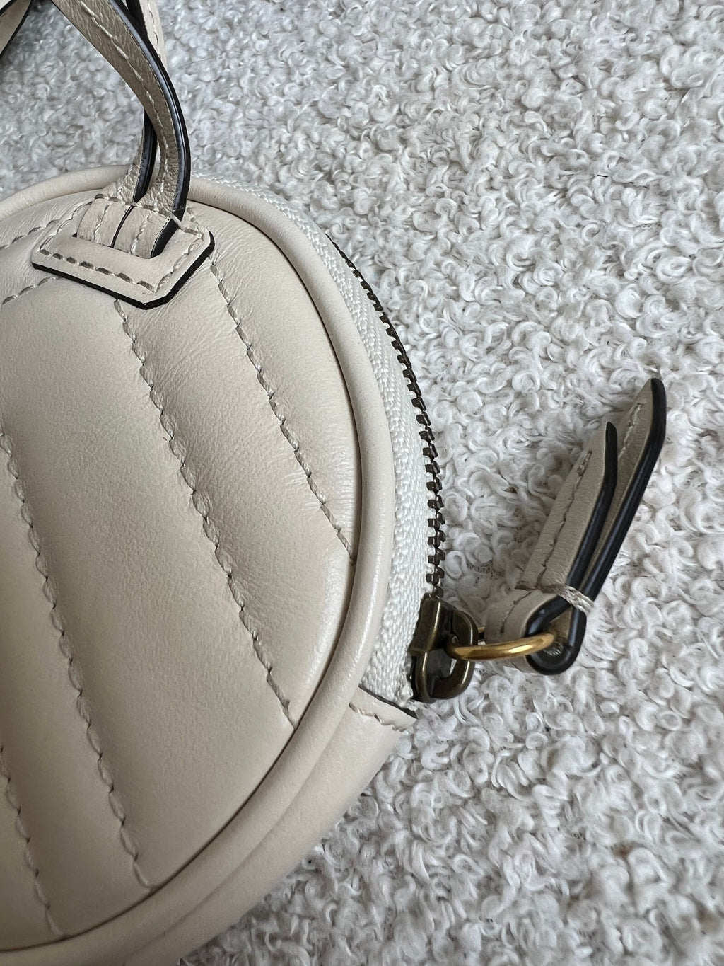 Gucci White GG Marmont Coin Pouch on Strap (RRP £395)