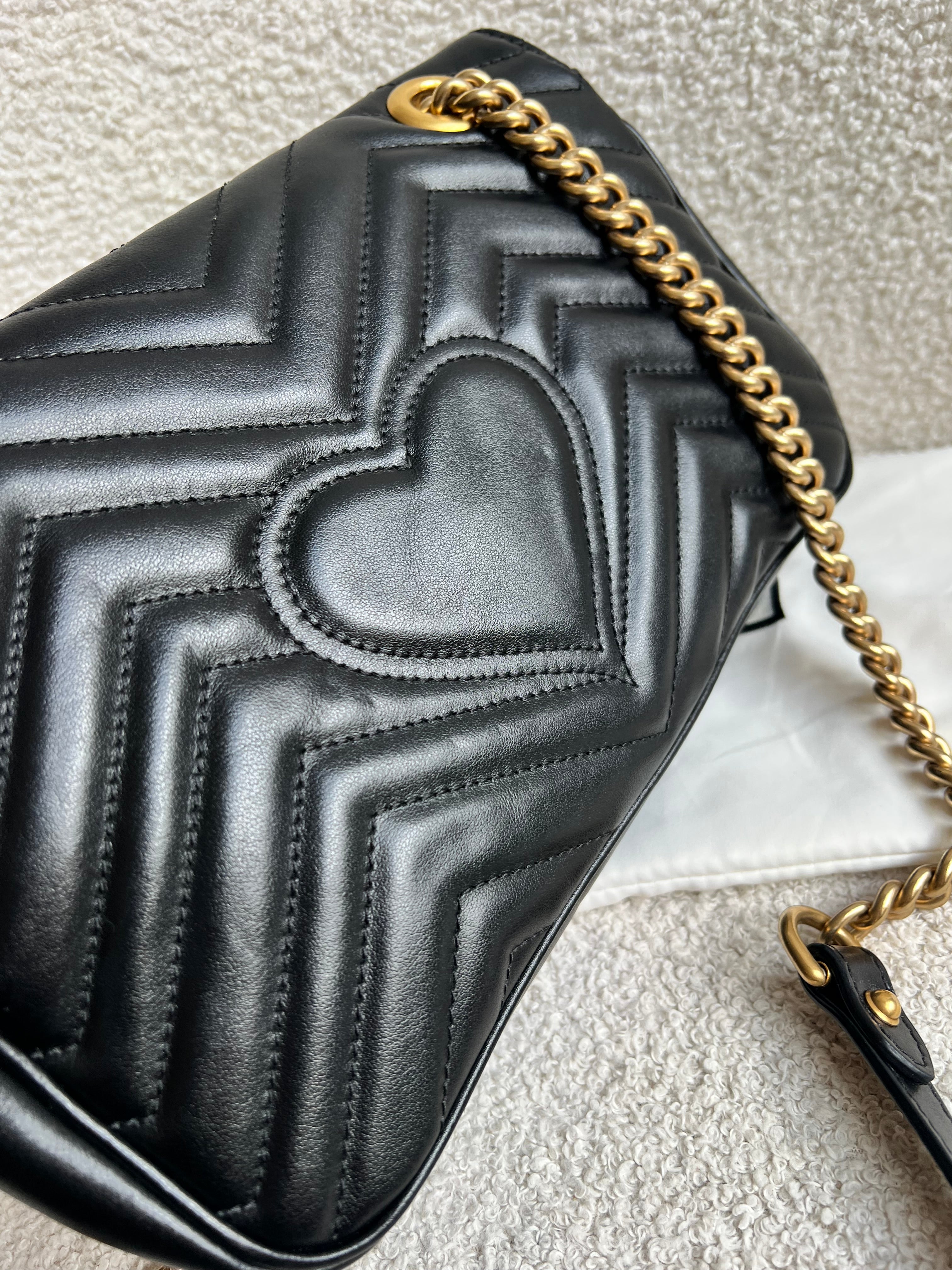 Gucci GG Black Marmont Small Shoulder Bag (RRP £2070)