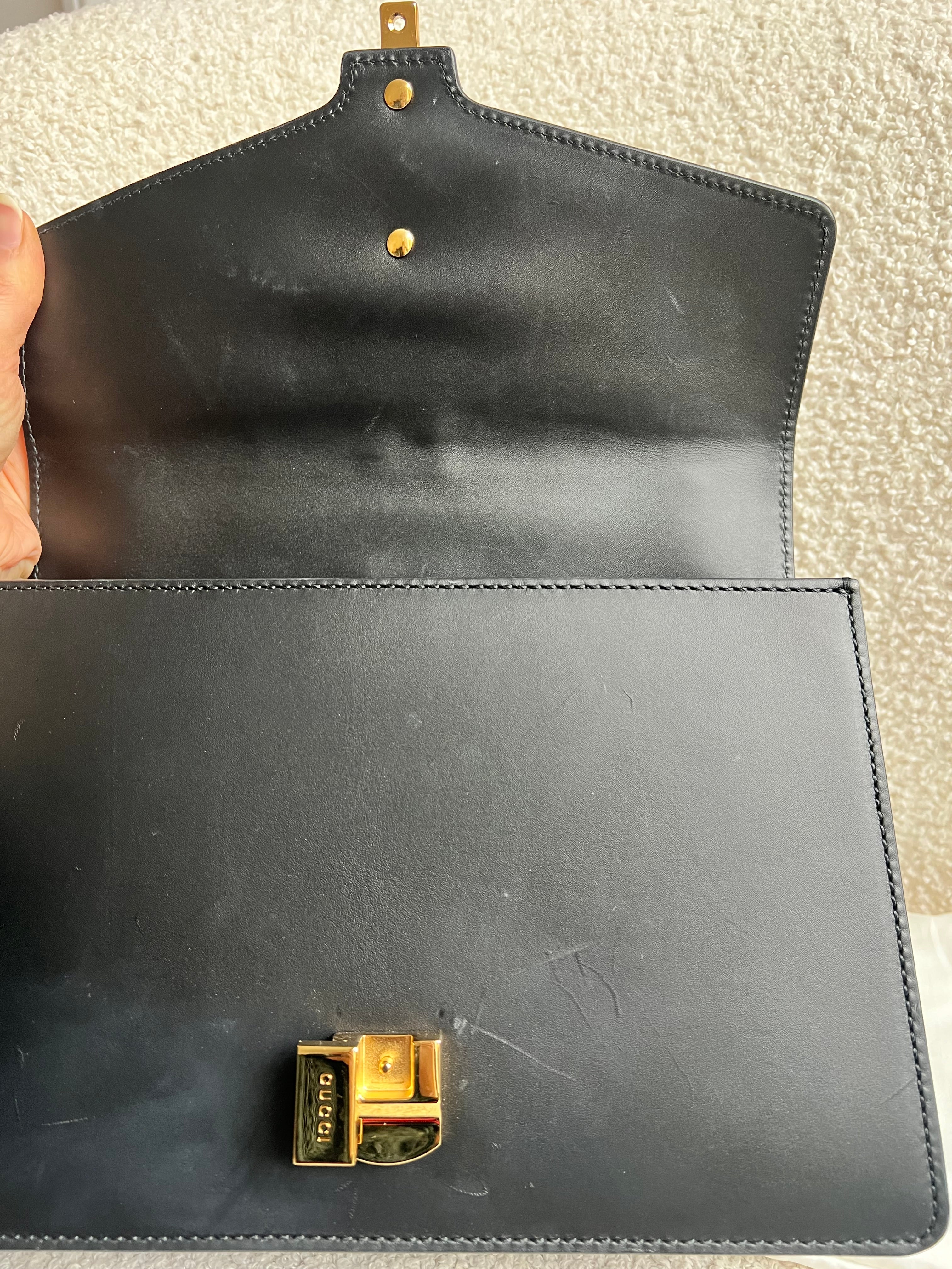Gucci Navy Blue Sylvie Small Bag (RRP £1,920)