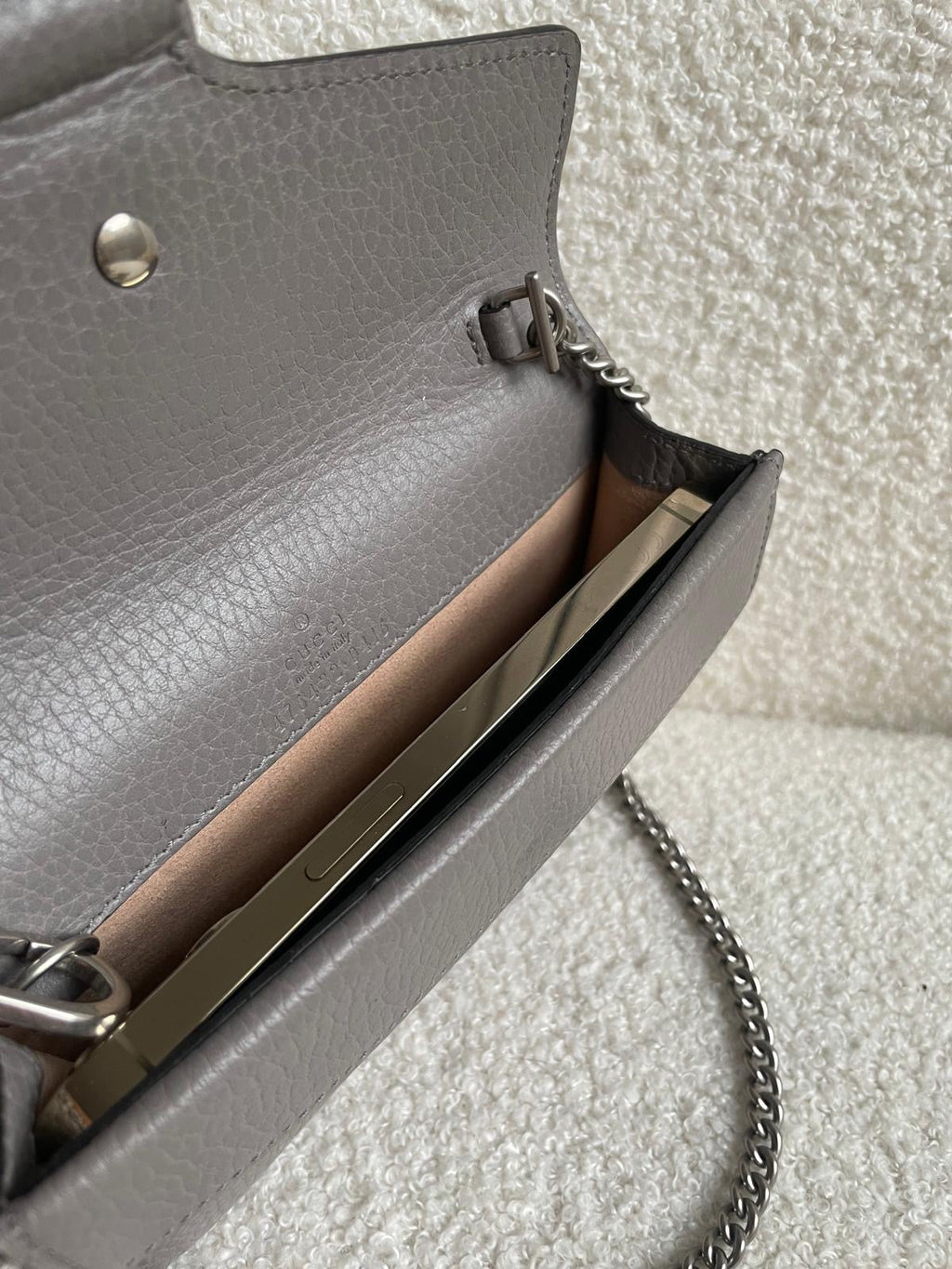 Gucci Dionysus GG Grey Super Mini Shoulder Bag (RRP £985)