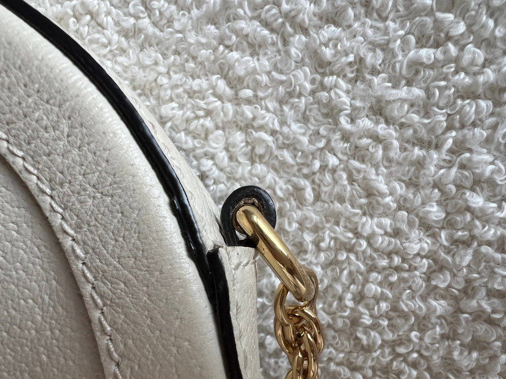 Gucci GG Round White Ophidia Small Shoulder Bag