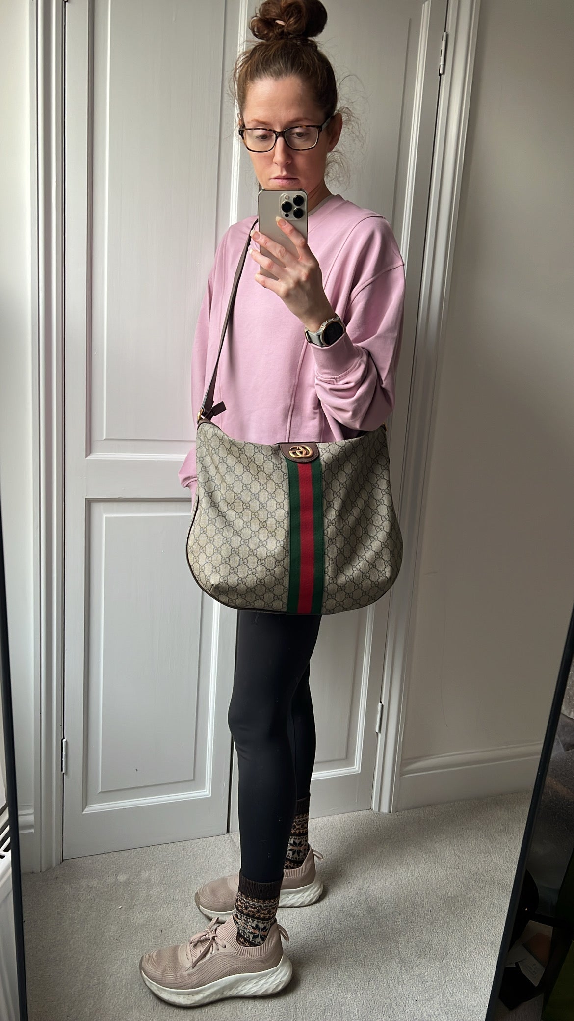 Gucci GG Supreme Ophidia Large Shoulder Bag (RRP £1190)