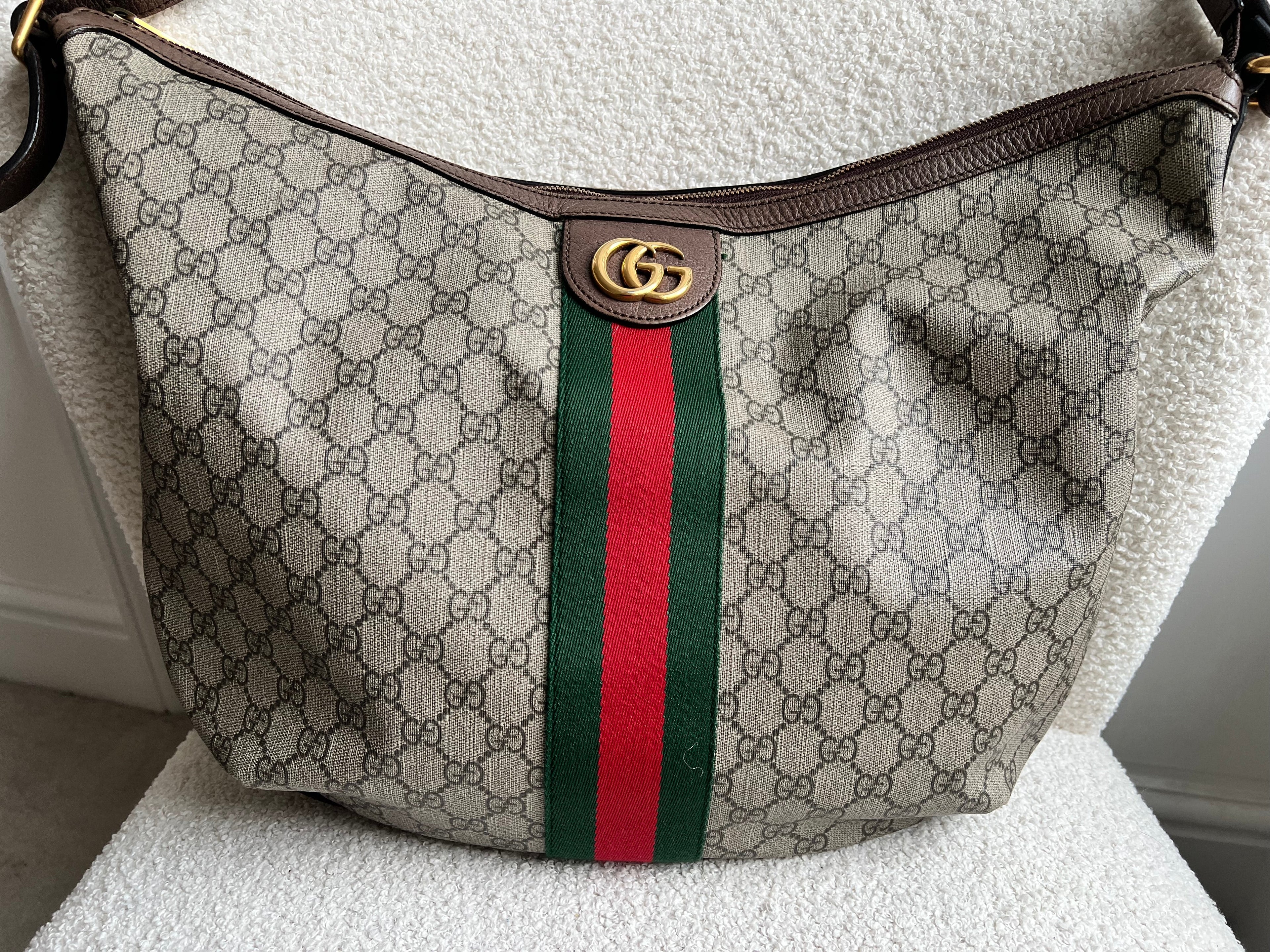 Gucci GG Supreme Ophidia Large Shoulder Bag (RRP £1190)