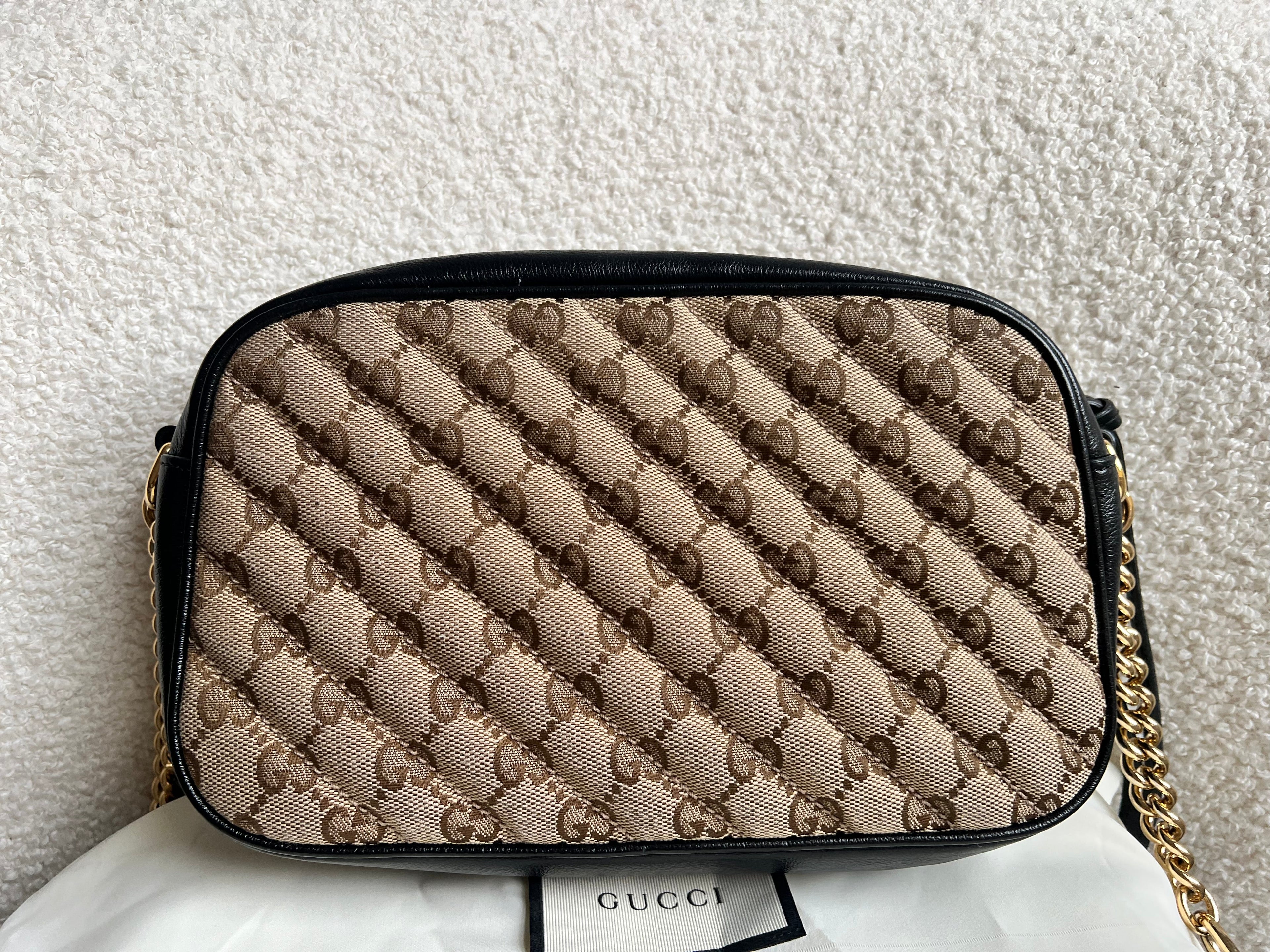 Gucci GG Marmont Canvas Small Shoulder Bag