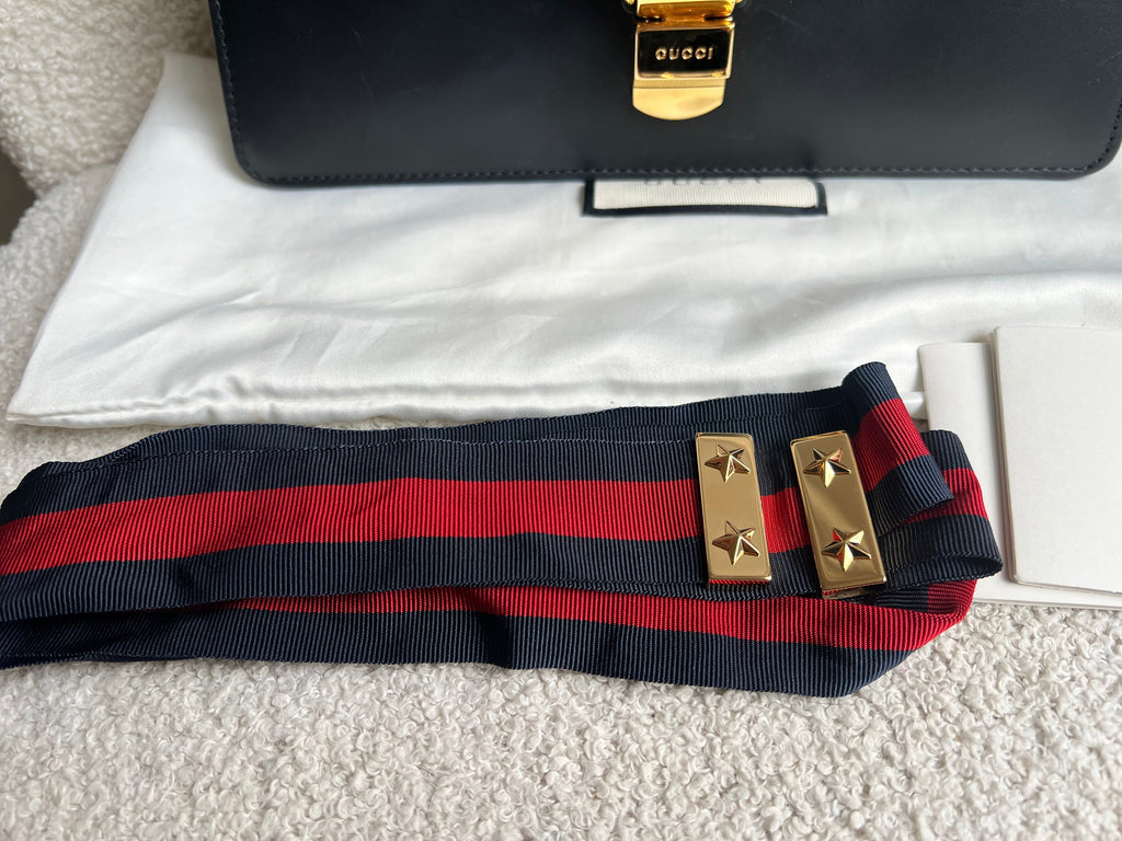 Gucci Navy Blue Sylvie Small Bag (RRP £1,920)