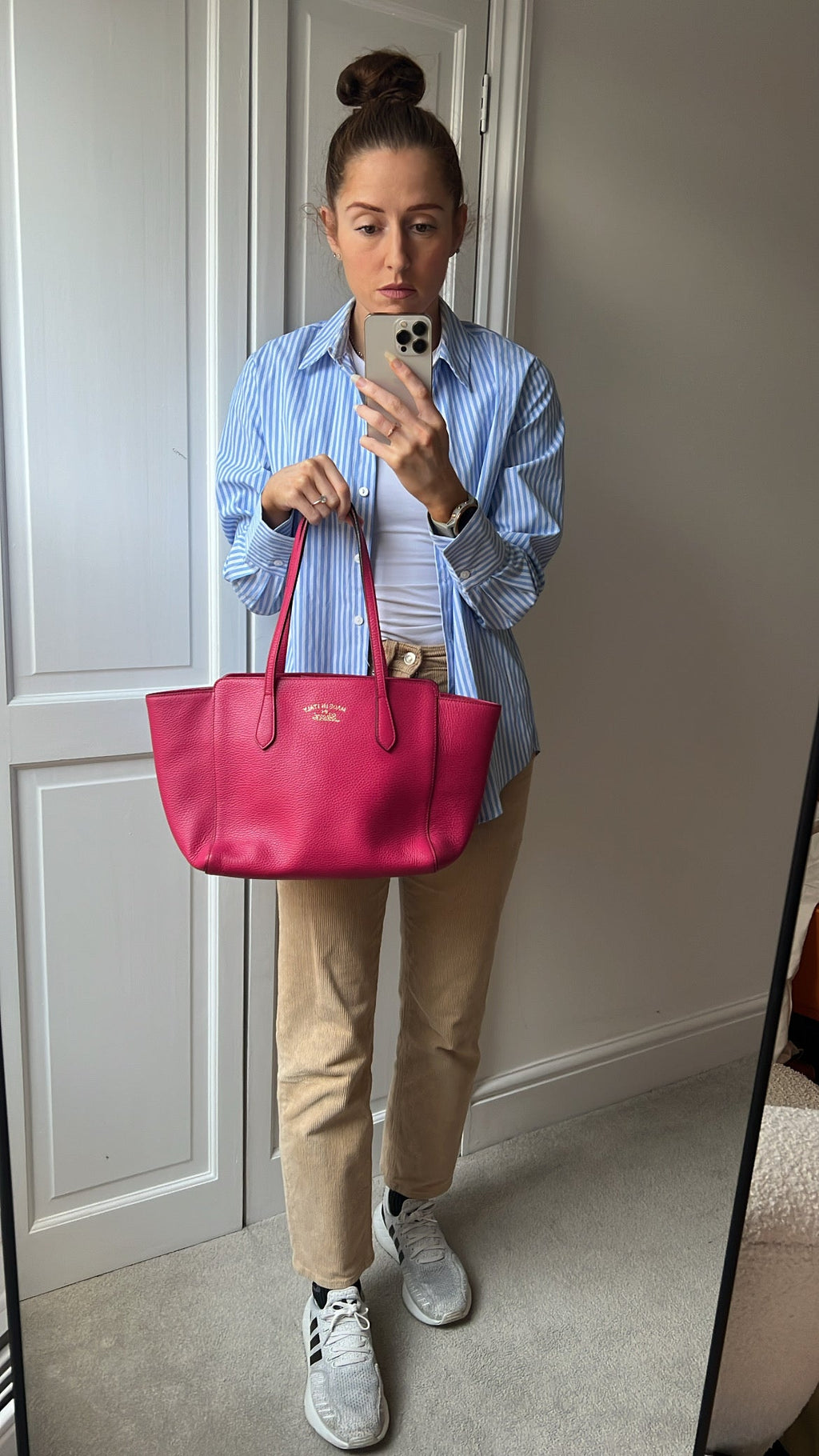 Gucci Pink Swing Tote
