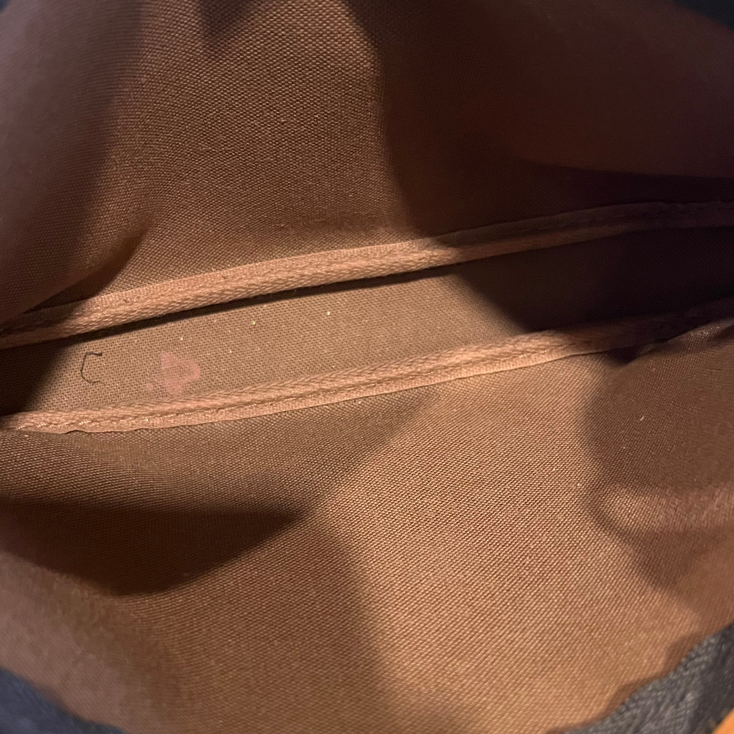 LOUIS VUITTON Pochette Accessories Brown Monogram Canvas Shoulder Bag