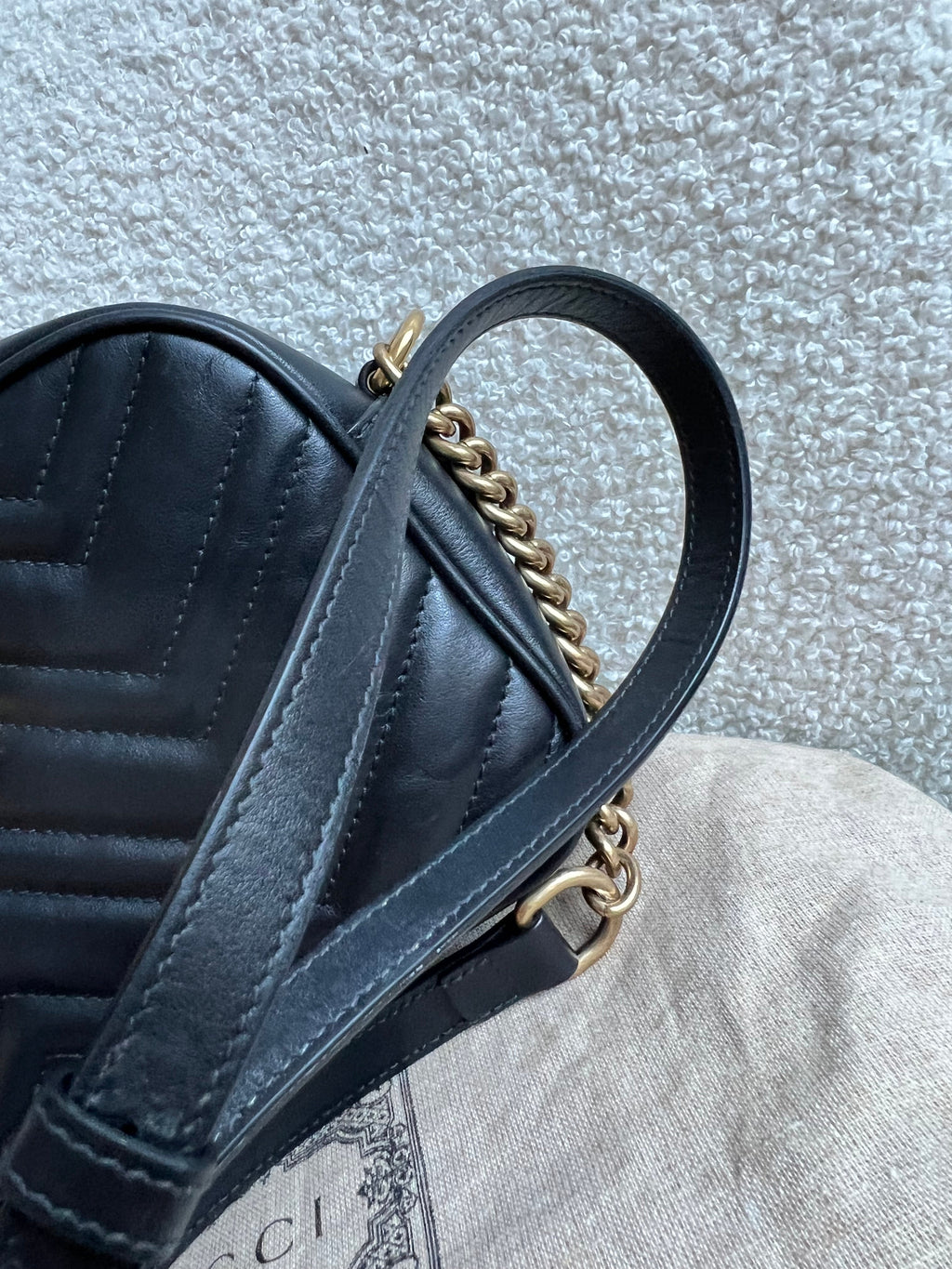 Gucci GG Black Marmont Small Shoulder Bag (RRP £1440)