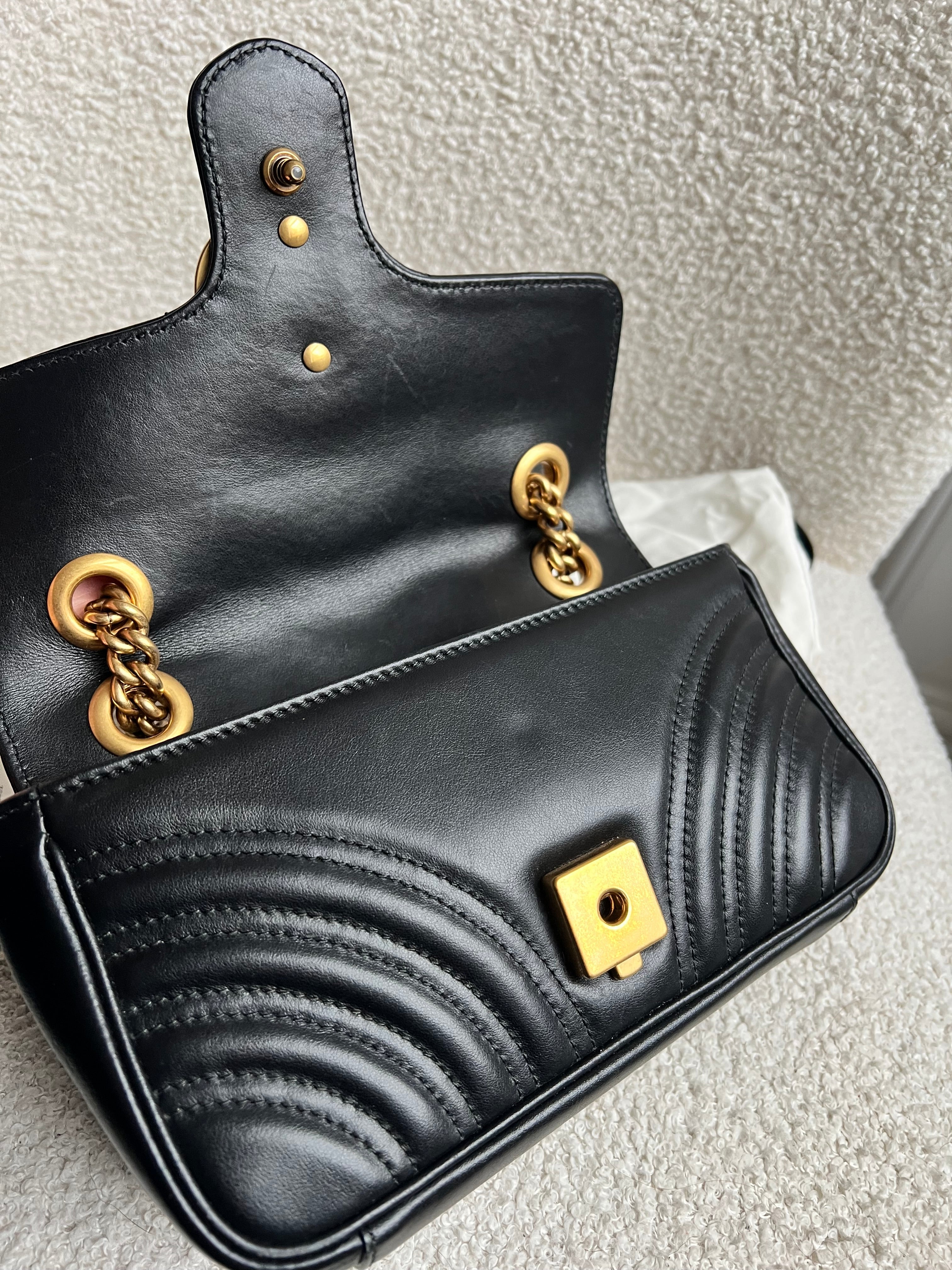 Gucci GG Black Marmont Mini Shoulder Bag (RRP £1,890)