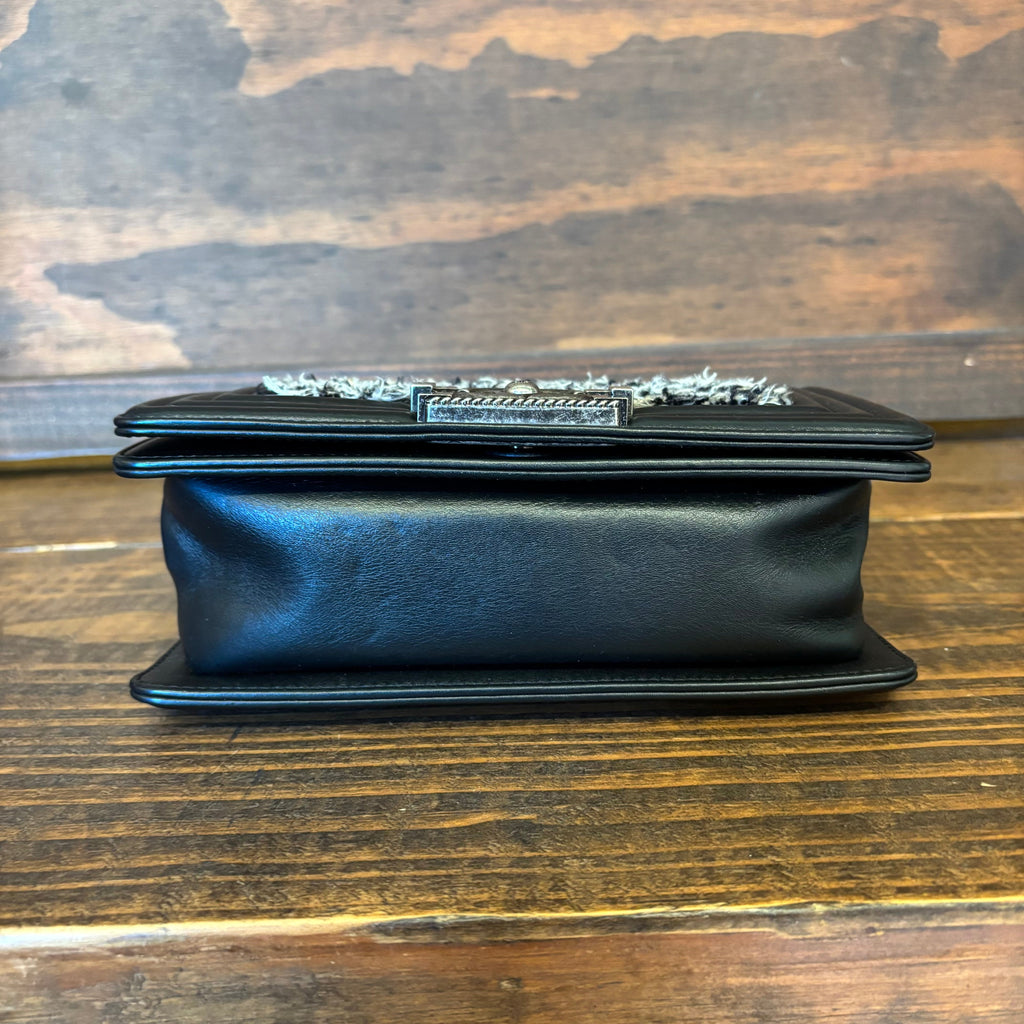 CHANEL Tweed Boy Bag Small
