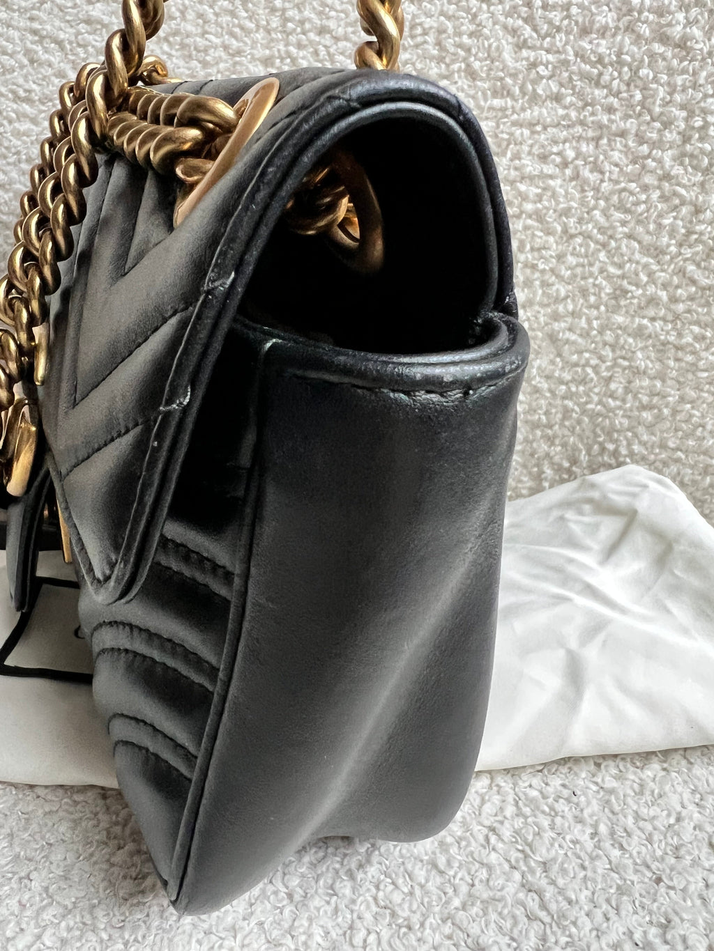 Gucci GG Black Marmont Mini Shoulder Bag (RRP £1,890)
